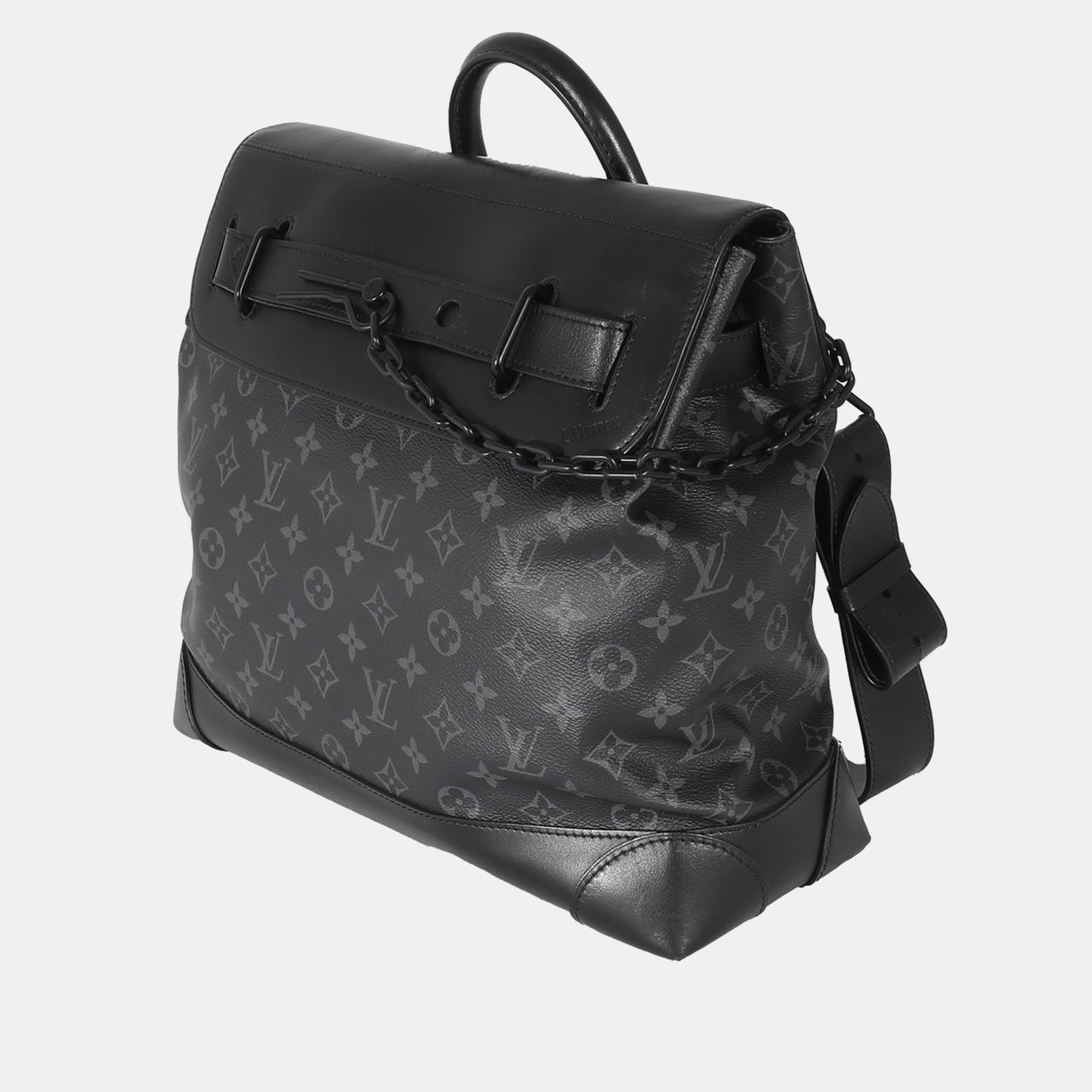 

Louis Vuitton Black Taurillon Monogram Eclipse Steamer PM