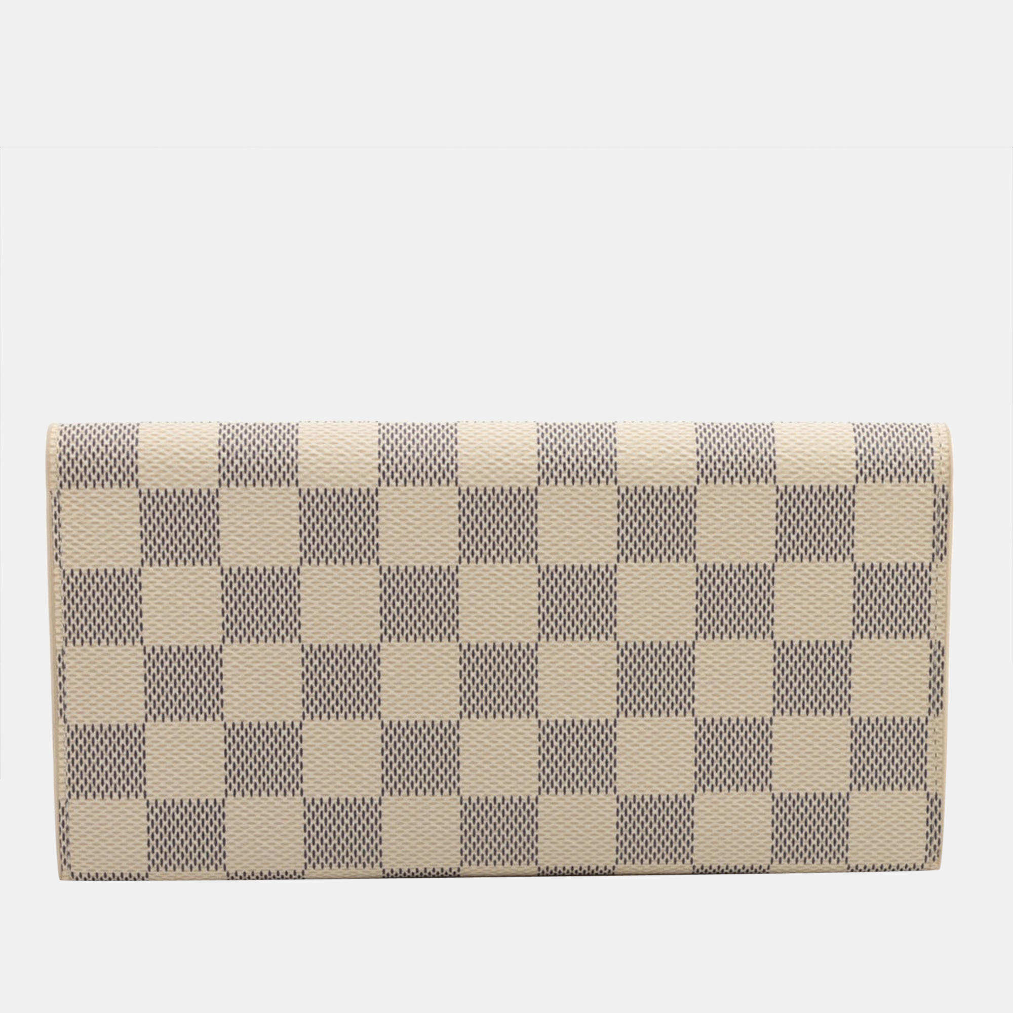 

Louis Vuitton Damier azur Portefeuille Emily N63546 TA2176 White