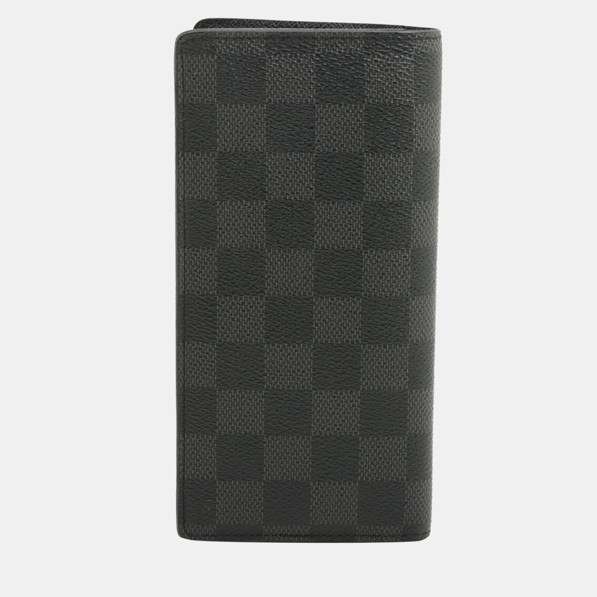 

Louis Vuitton Damier graphite Unknown Model model number unknown TNJ2166 Wallet, Black