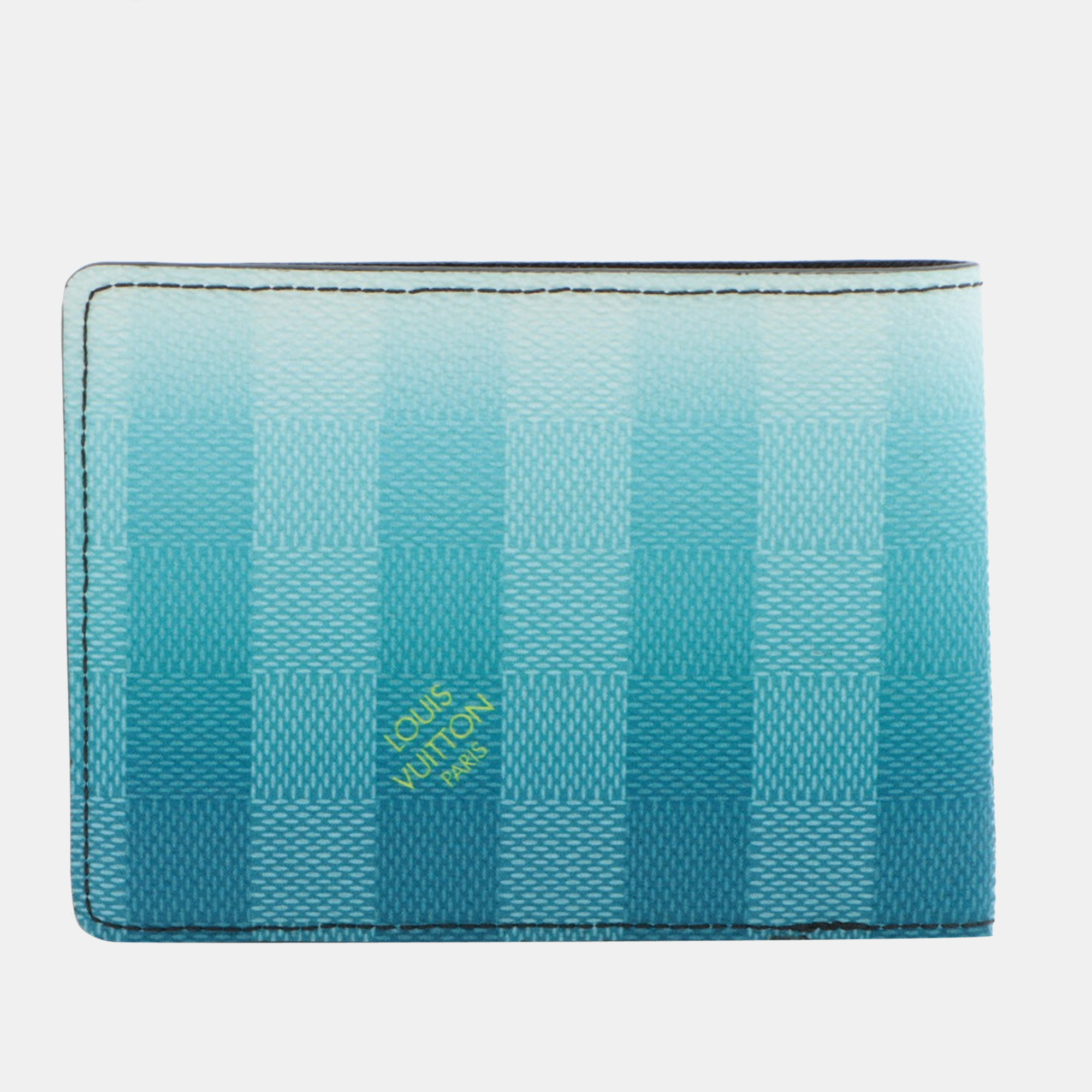 

Louis Vuitton Damier stripes Wallet Multiple M81319 Wallet, Blue