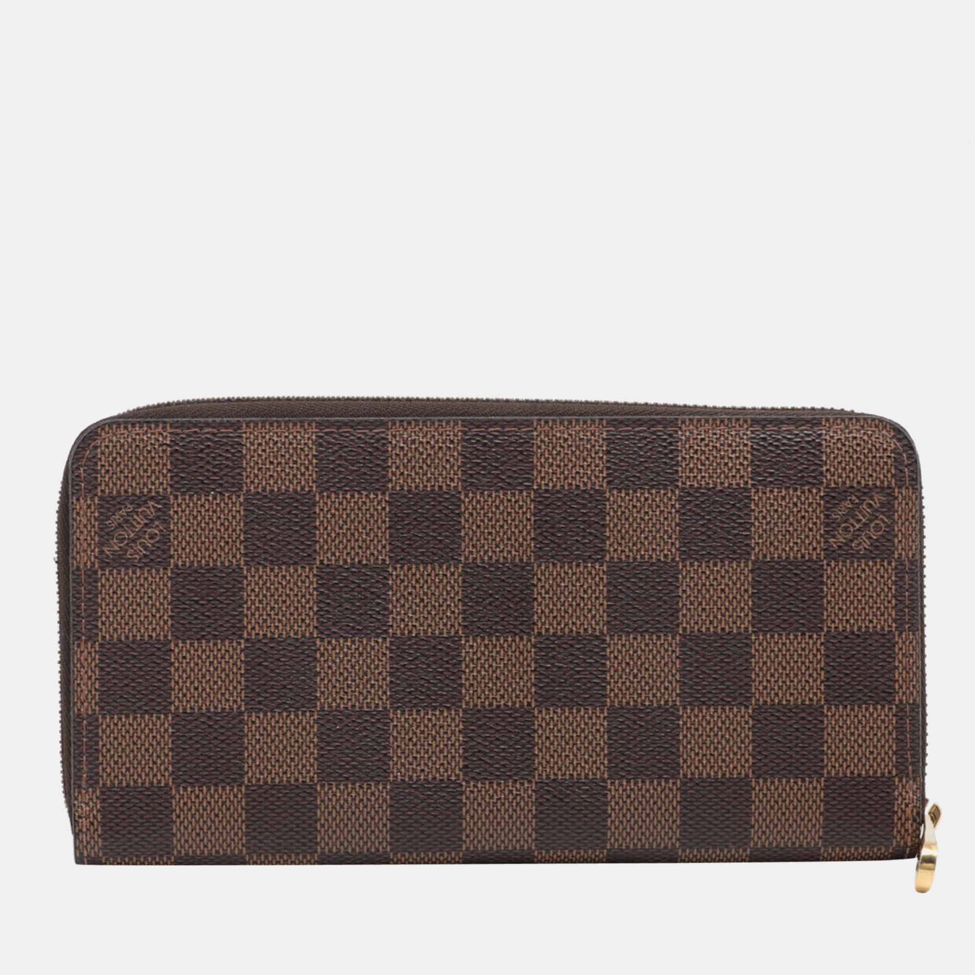 

Louis Vuitton Damier Zippy Wallet N60015 CA1098 Brown Round-Zip-Wallet