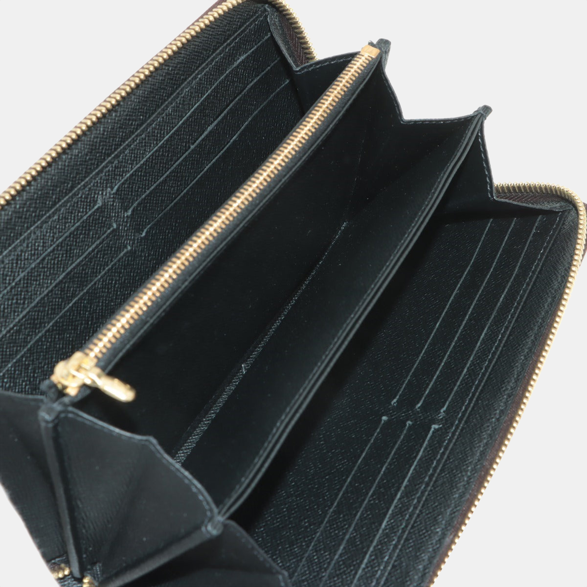 

Louis Vuitton Giant Monogram Reverse Zippy Wallet M69353 LM2240 Black/Brown Round-Zip-Wallet