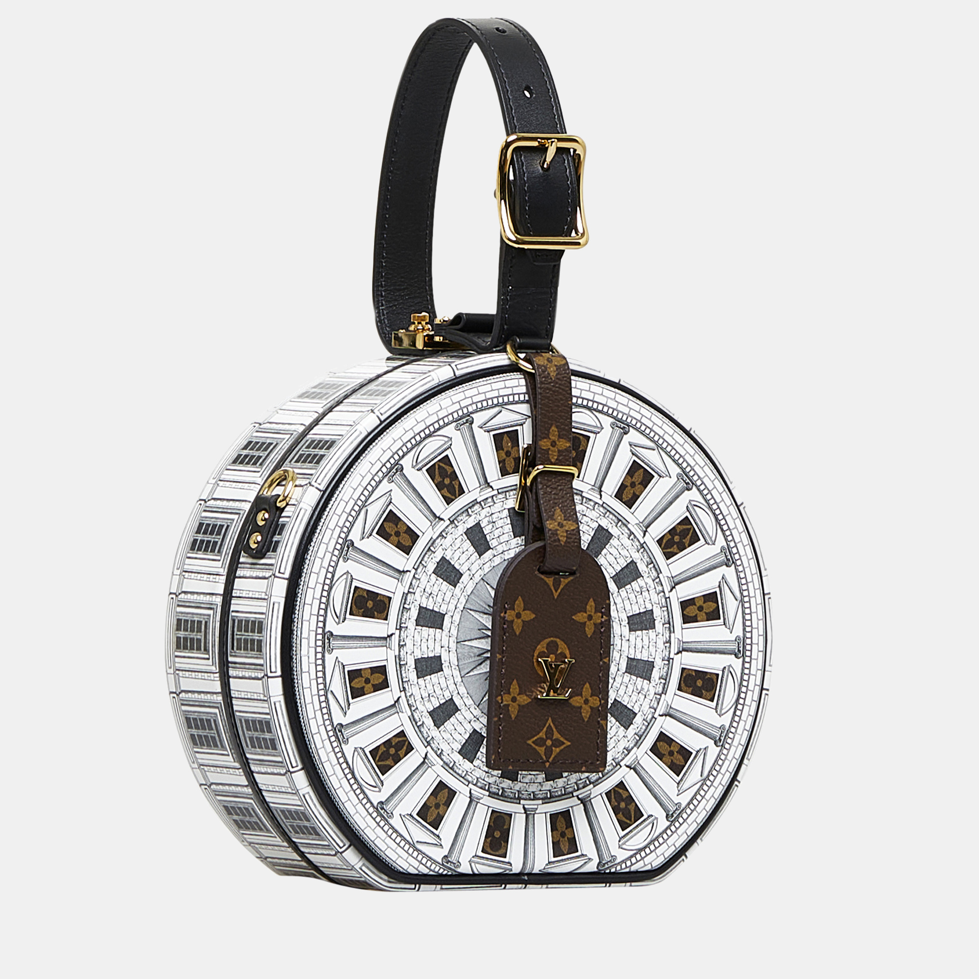 

Louis Vuitton Brown/White Fornasetti Petite Boite Chapeaux