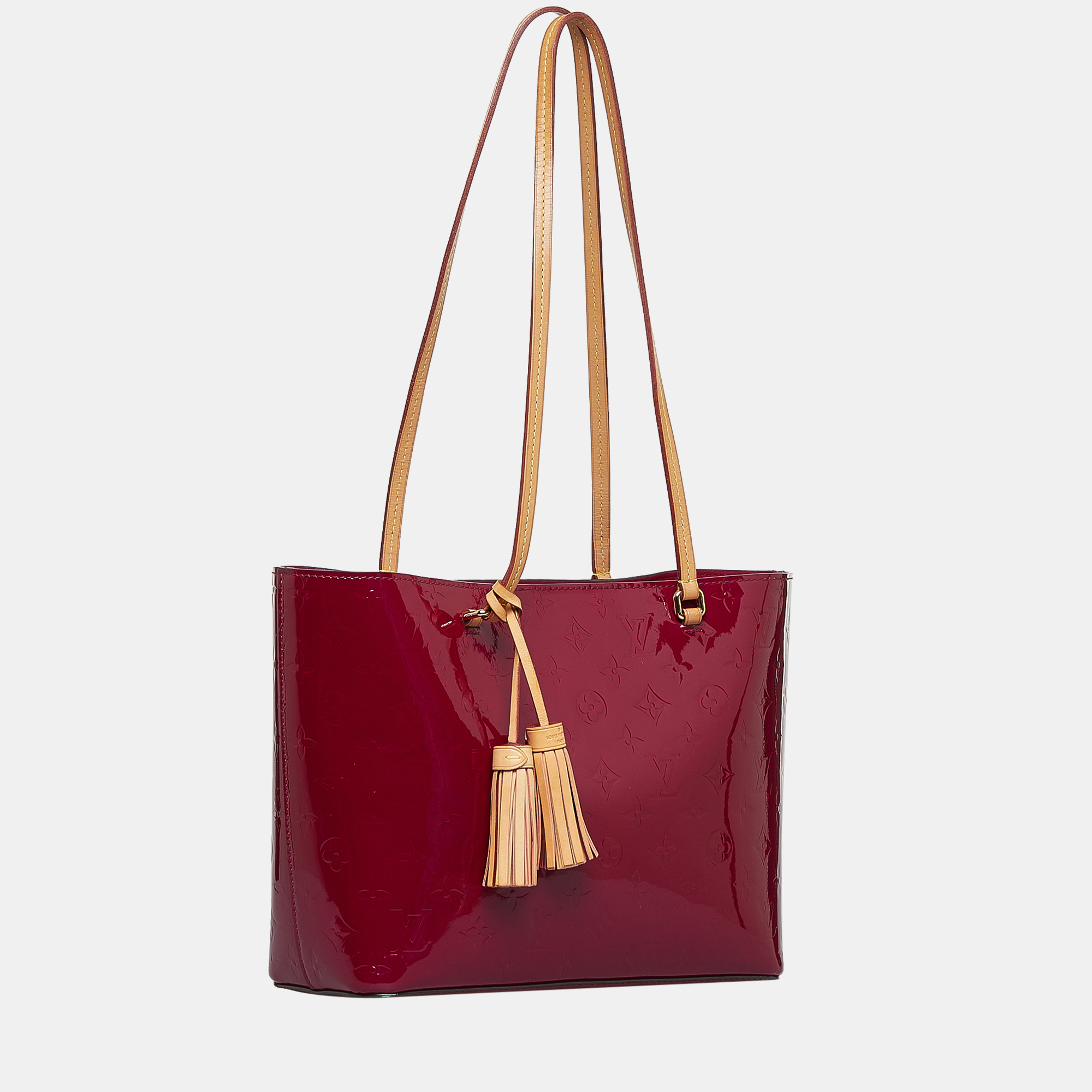 

Louis Vuitton Pink Monogram Vernis Long Beach PM