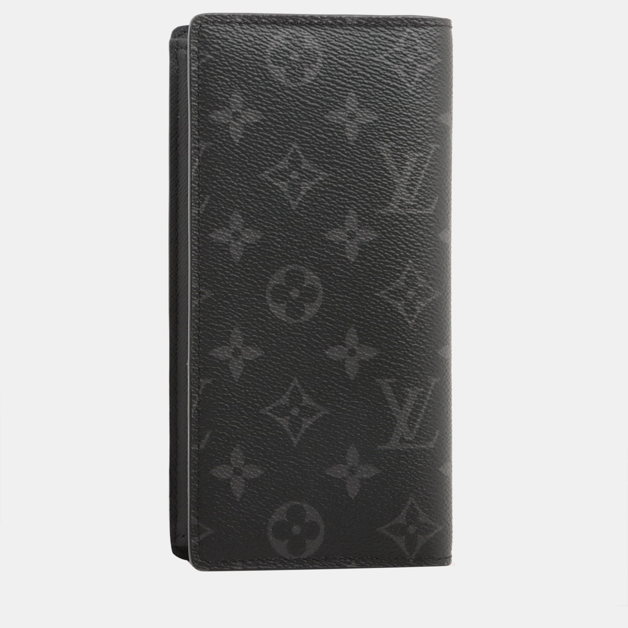 

Louis Vuitton Monogram Eclipse Portefeuille Brazza M61697 TA3106 Black Wallet