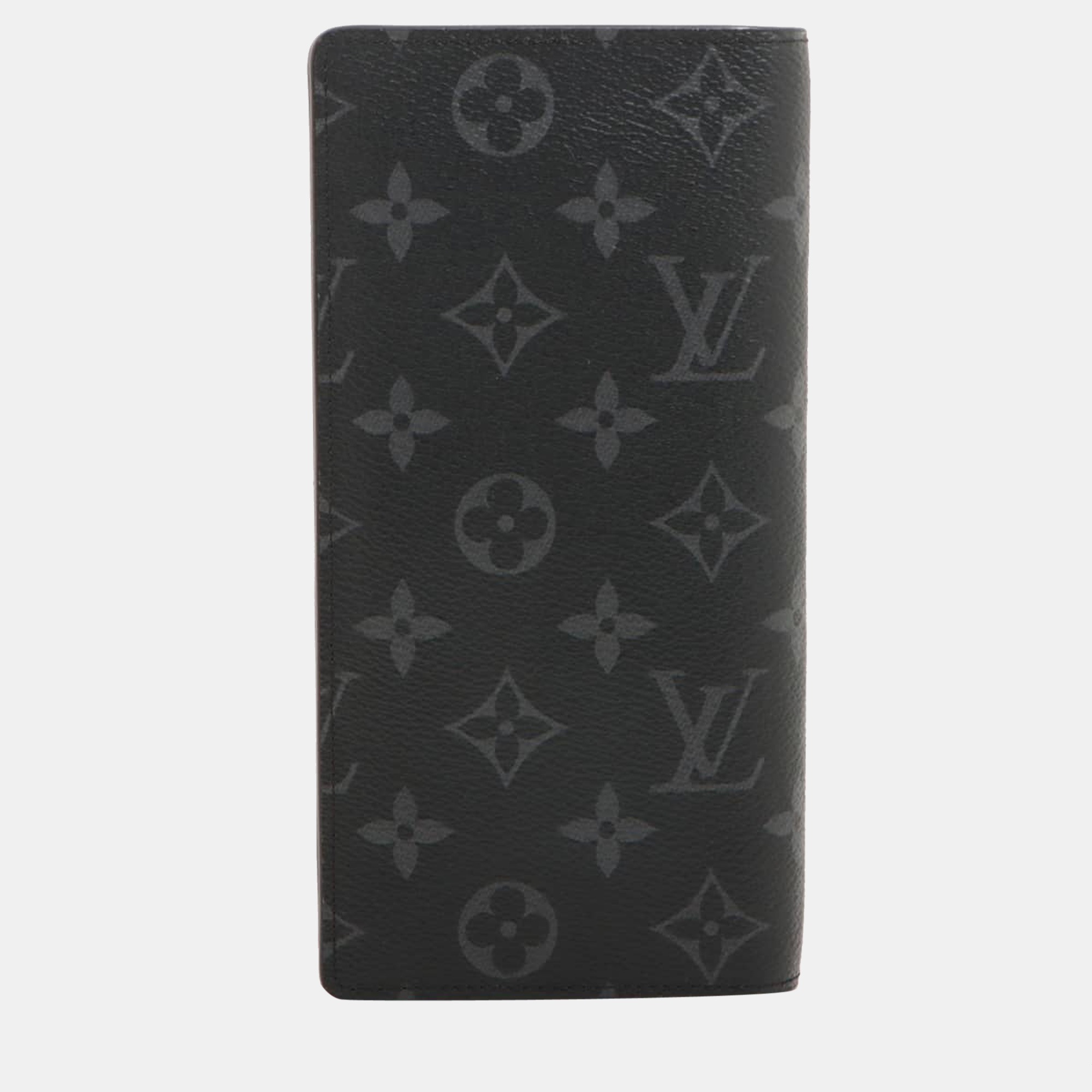 

Louis Vuitton Monogram Eclipse Portefeuille Brazze M61697, Black