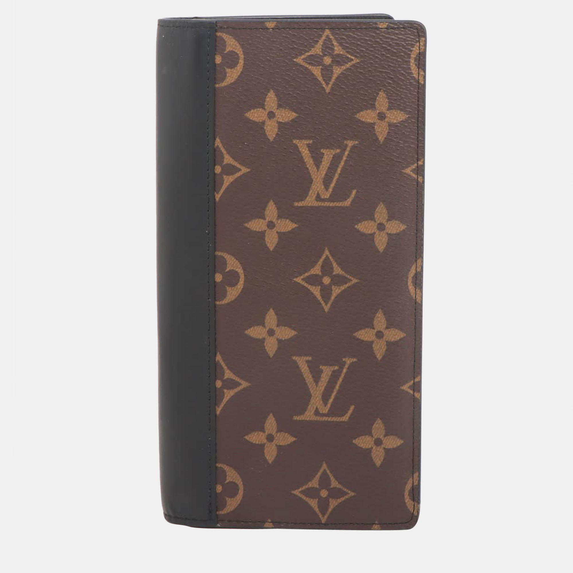 

Louis Vuitton Monogram Macassar Portefeuille Brazze M69410 Wallet, Black