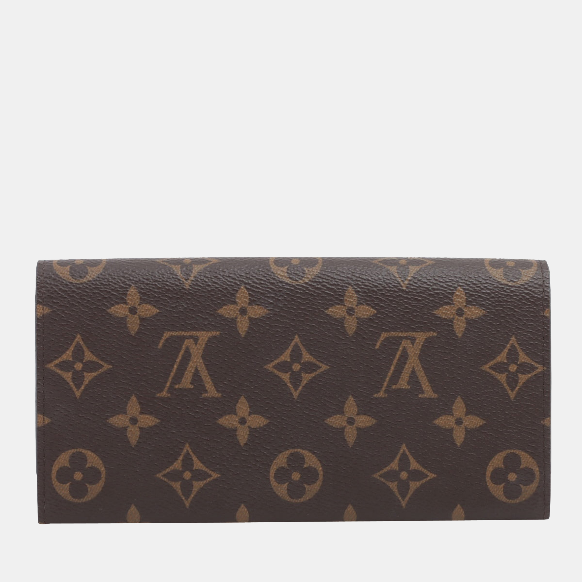 

Louis Vuitton Monogram Portefeuille Emily M61289 Rose ballerine Wallet, Brown