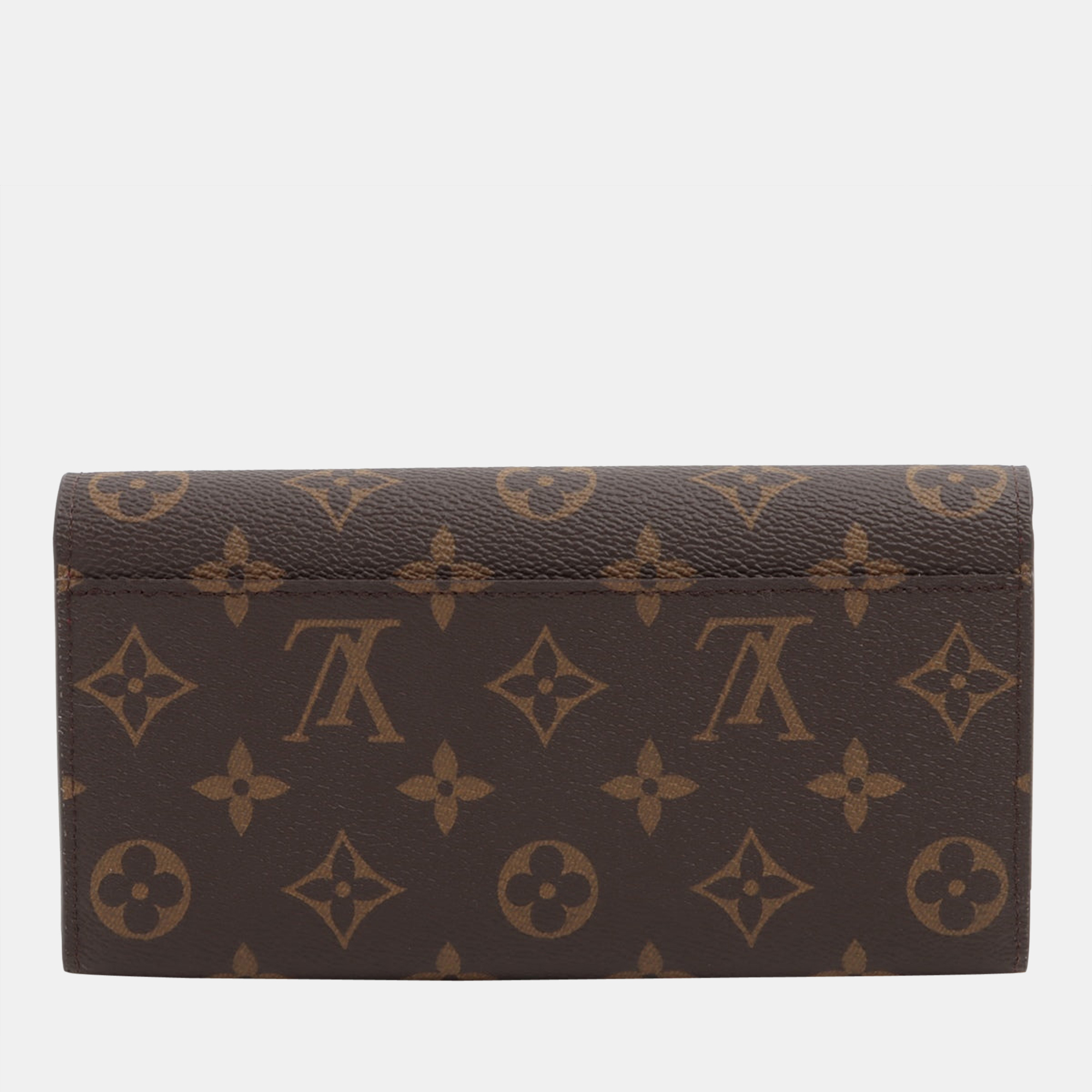 

Louis Vuitton Monogram Portefeuille Sara M62234 Fuschia Wallet, Brown