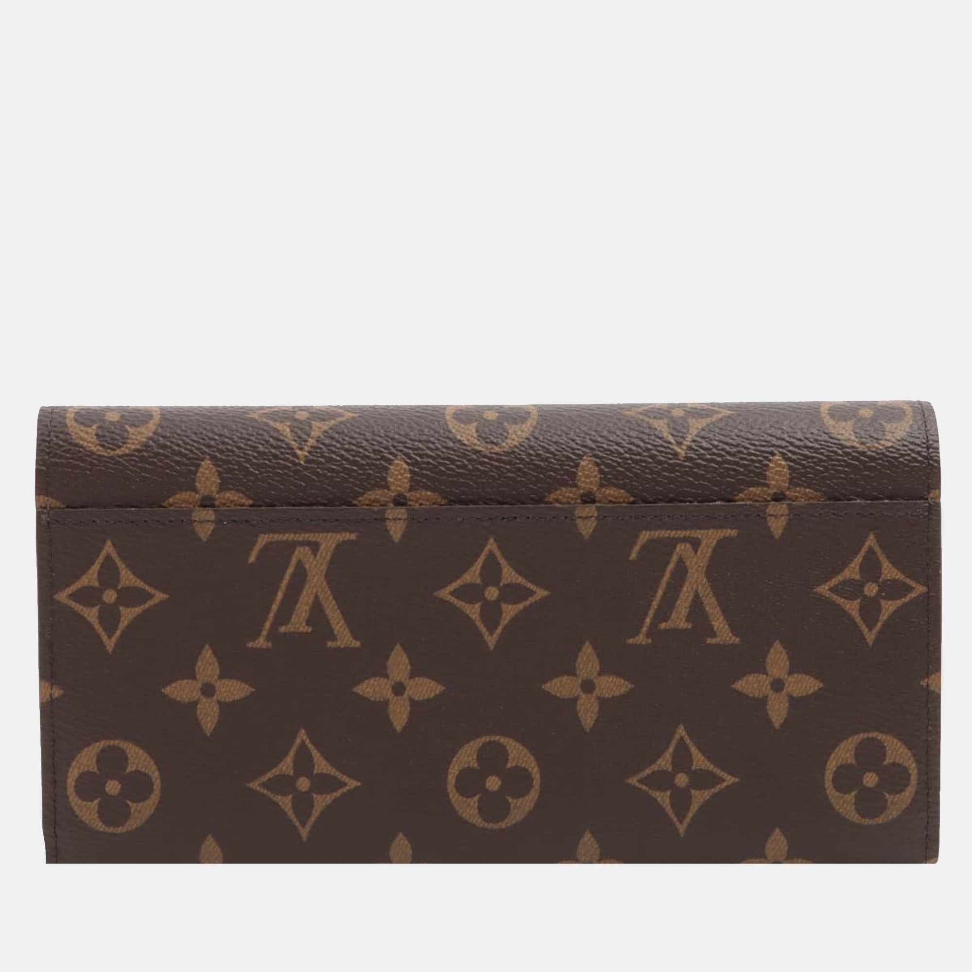 

Louis Vuitton Monogram Portefeuille Sara M62235 Rose ballerine Wallet, Brown