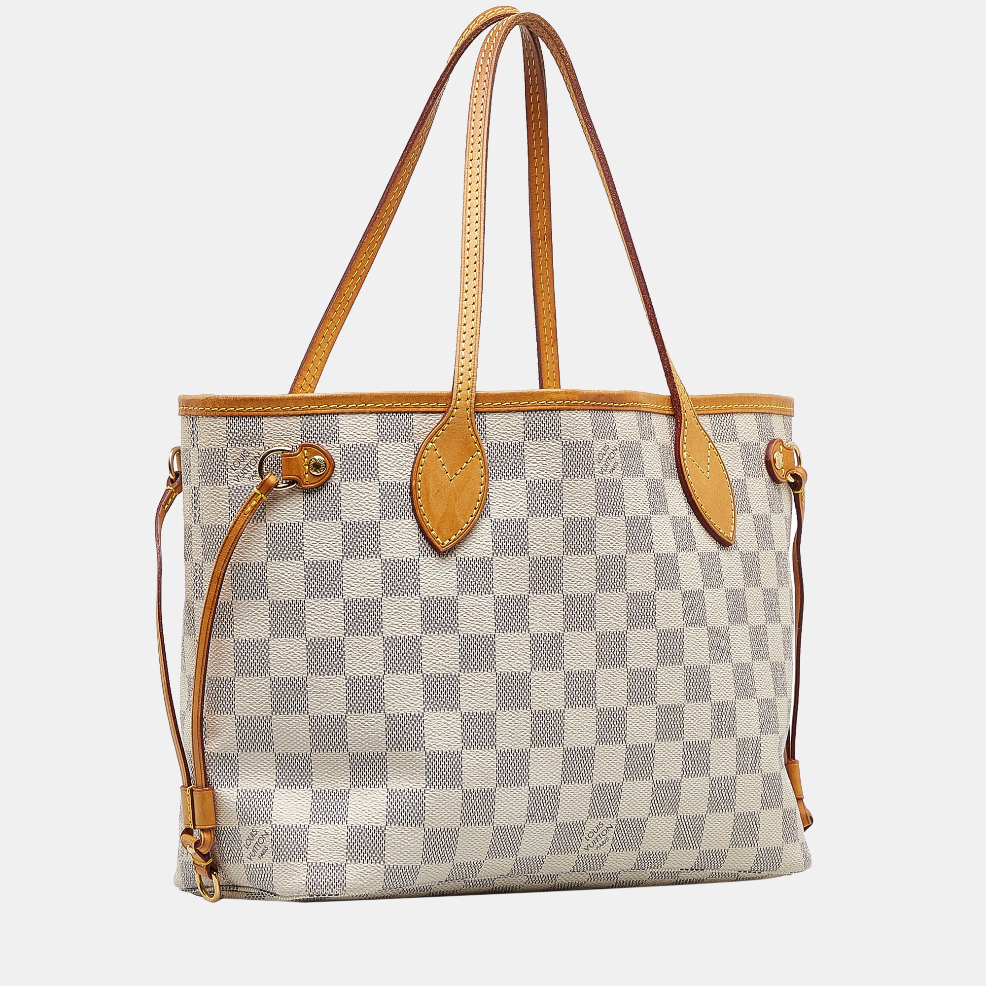 

Louis Vuitton White Damier Azur Neverfull PM