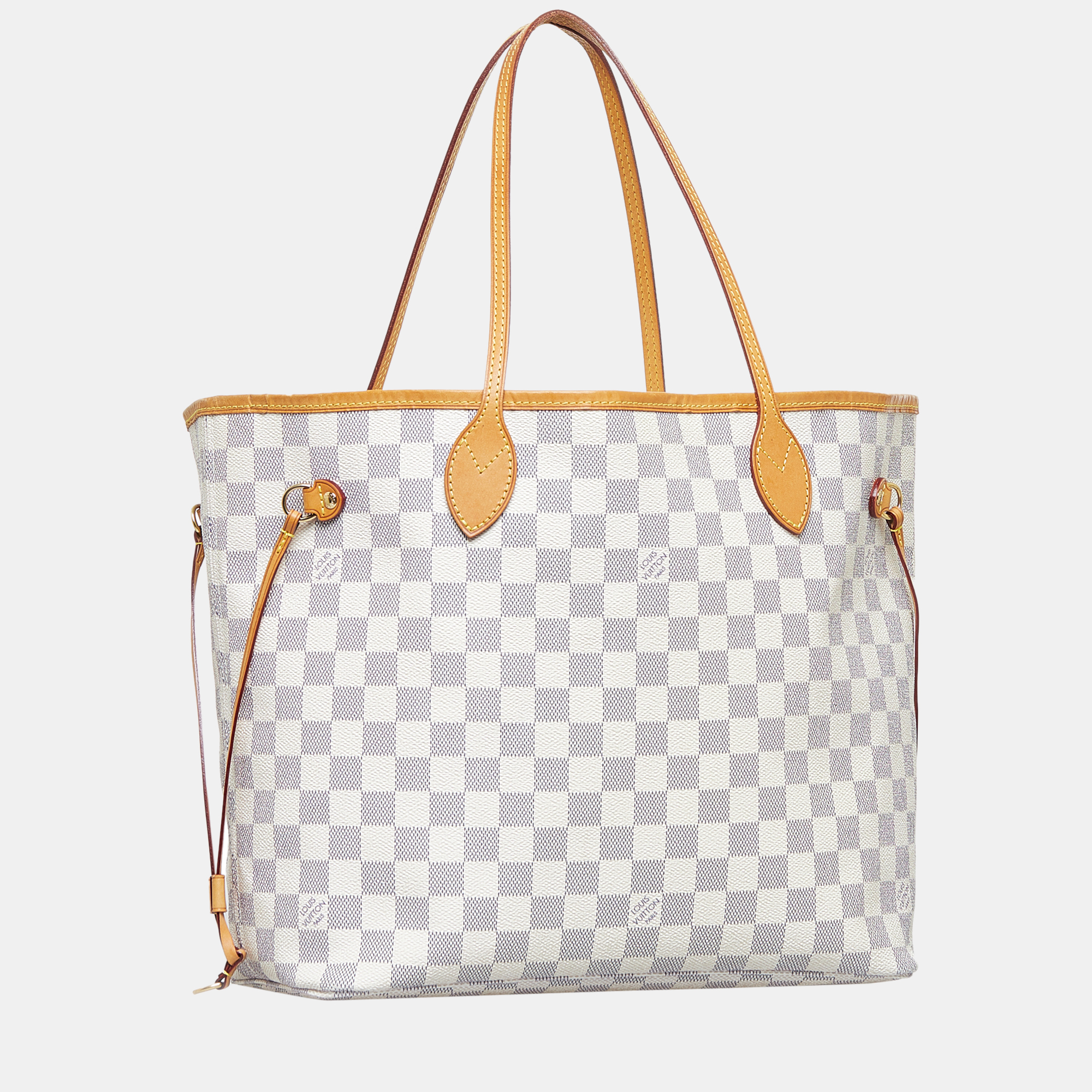 

Louis Vuitton White Damier Azur Neverfull MM