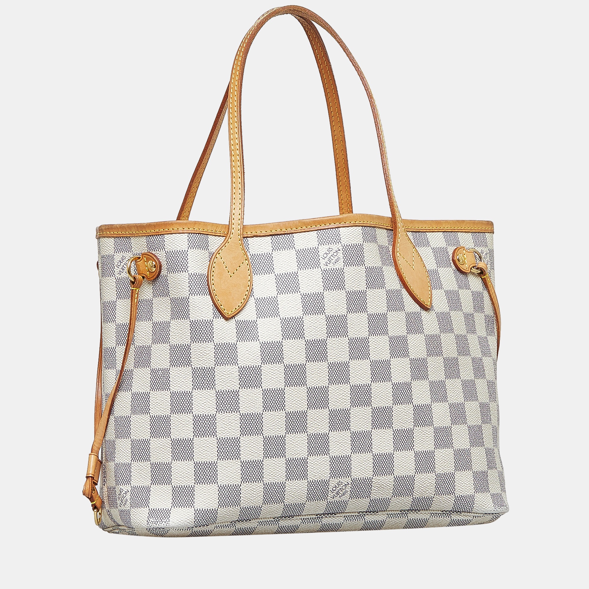 

Louis Vuitton White Damier Azur Neverfull PM