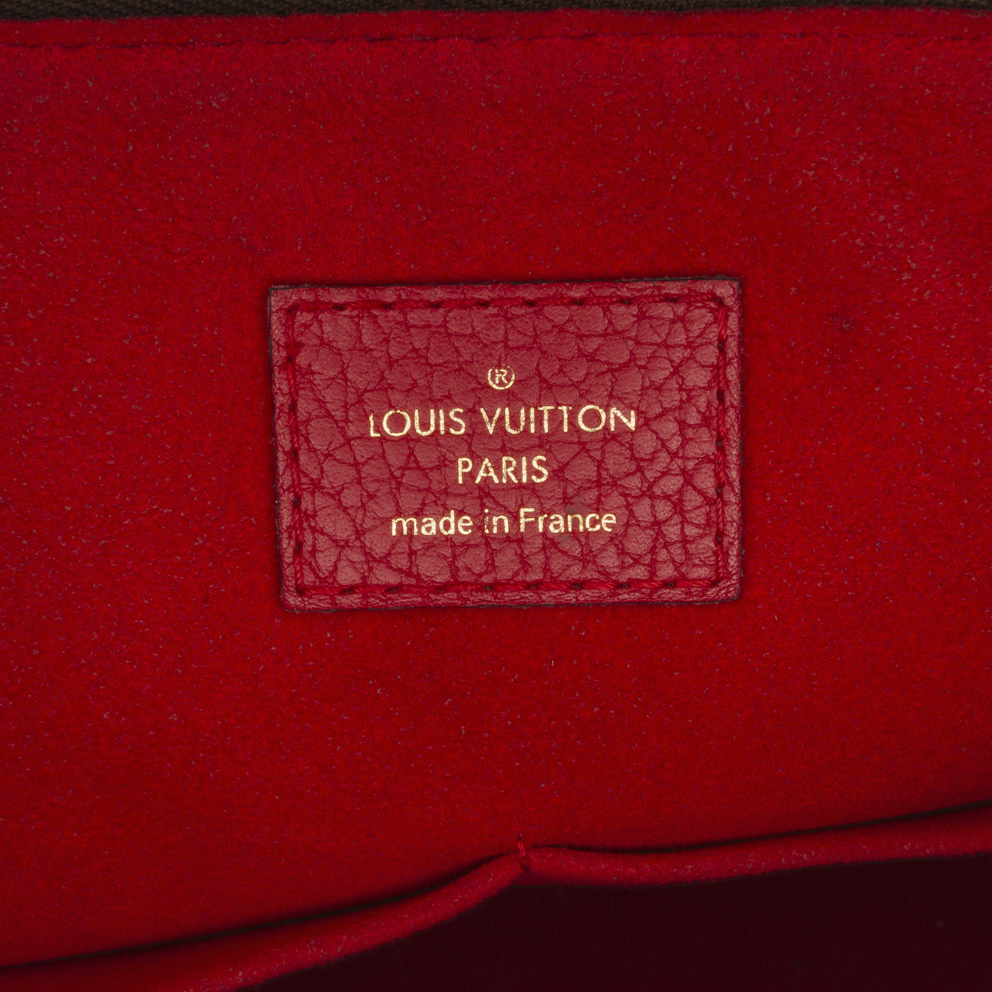 Louis Vuitton Retiro NM 872268 Red Monogram Coquelicot 2way Brown