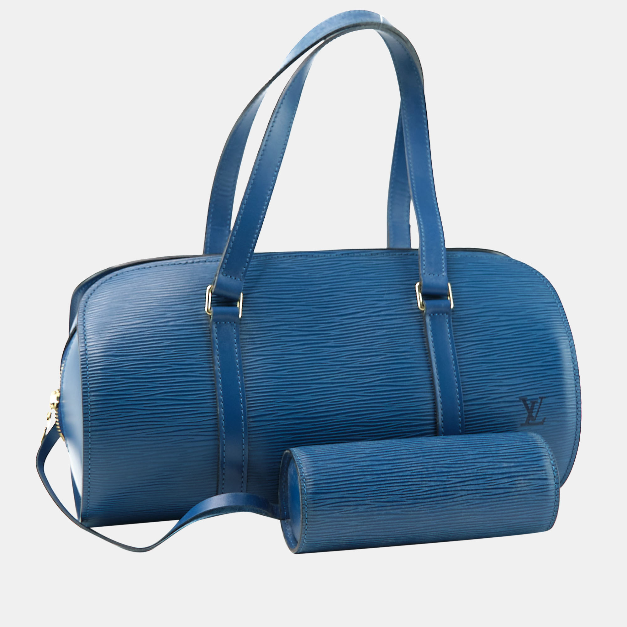 

Louis Vuitton Blue Epi Leather Soufflot Satchel Bag