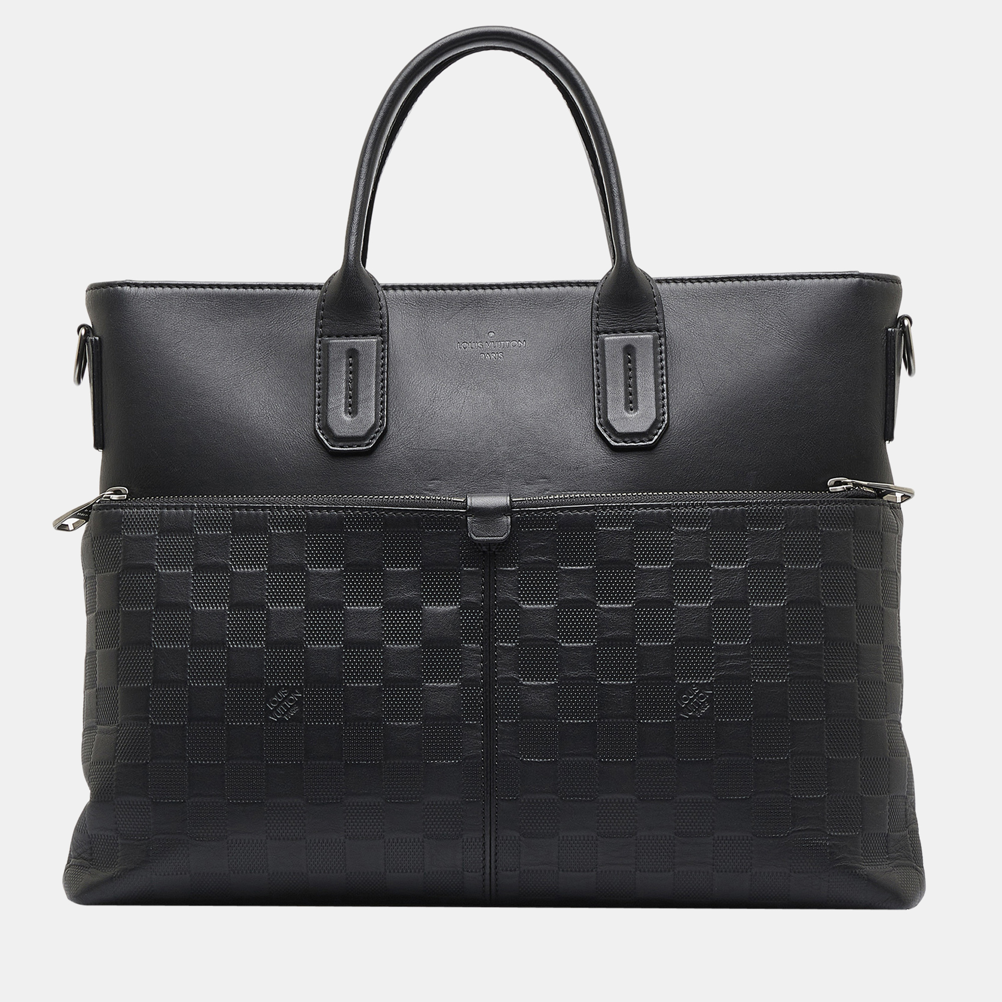 Click to view more detailed imagery on our partner's website Pre-owned Louis Vuitton Black Damier Infini 7 Days A Week