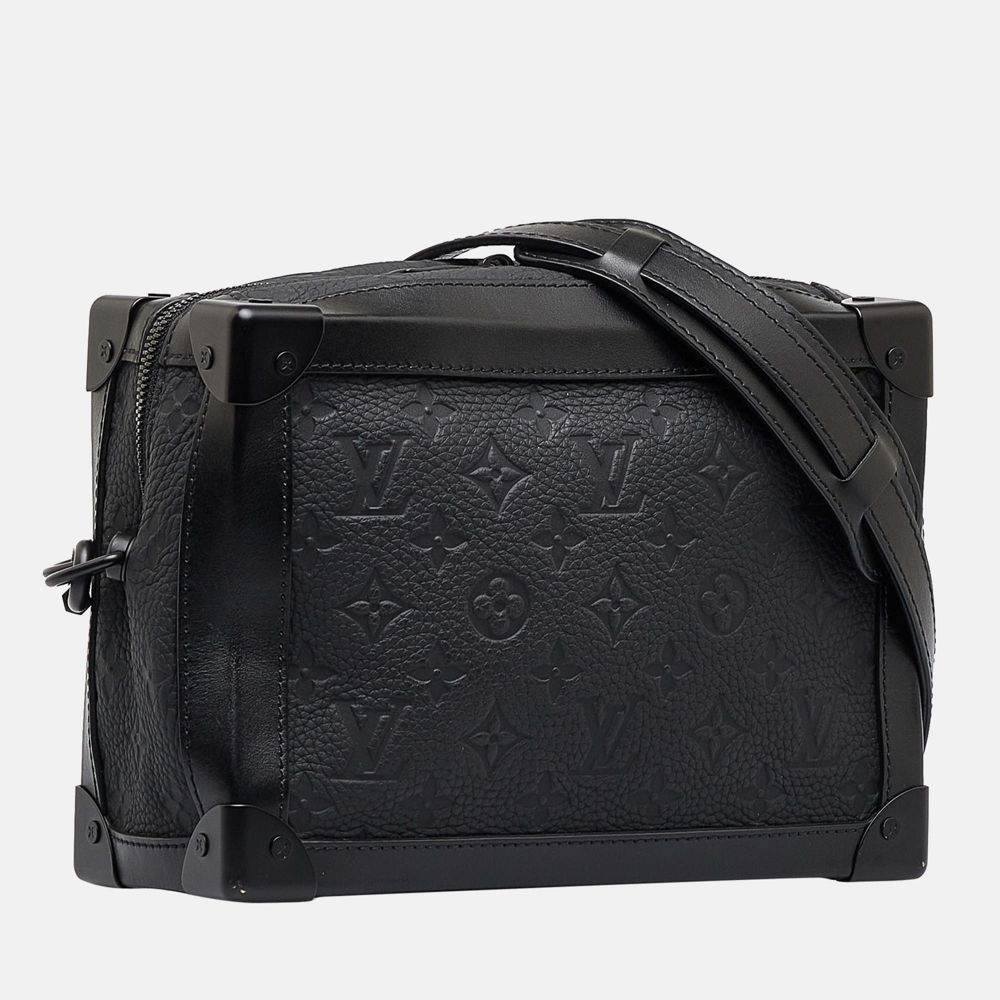 

Louis Vuitton Black Monogram Taurillon Soft Trunk