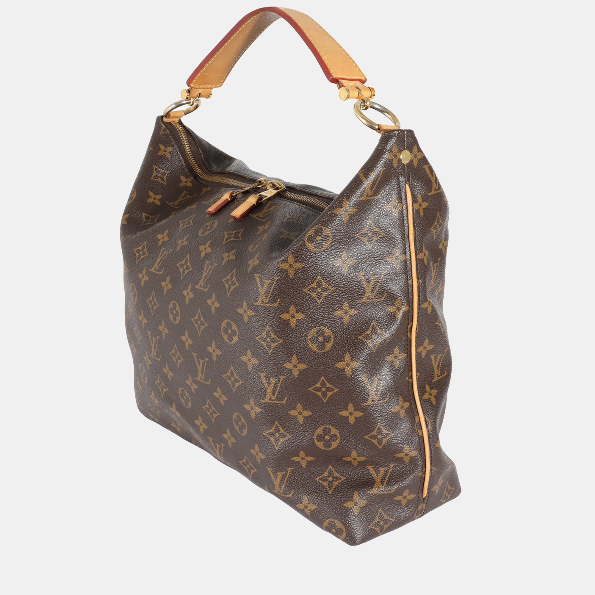 

Louis Vuitton Brown Canvas Monogram Sully MM Hobo Bag