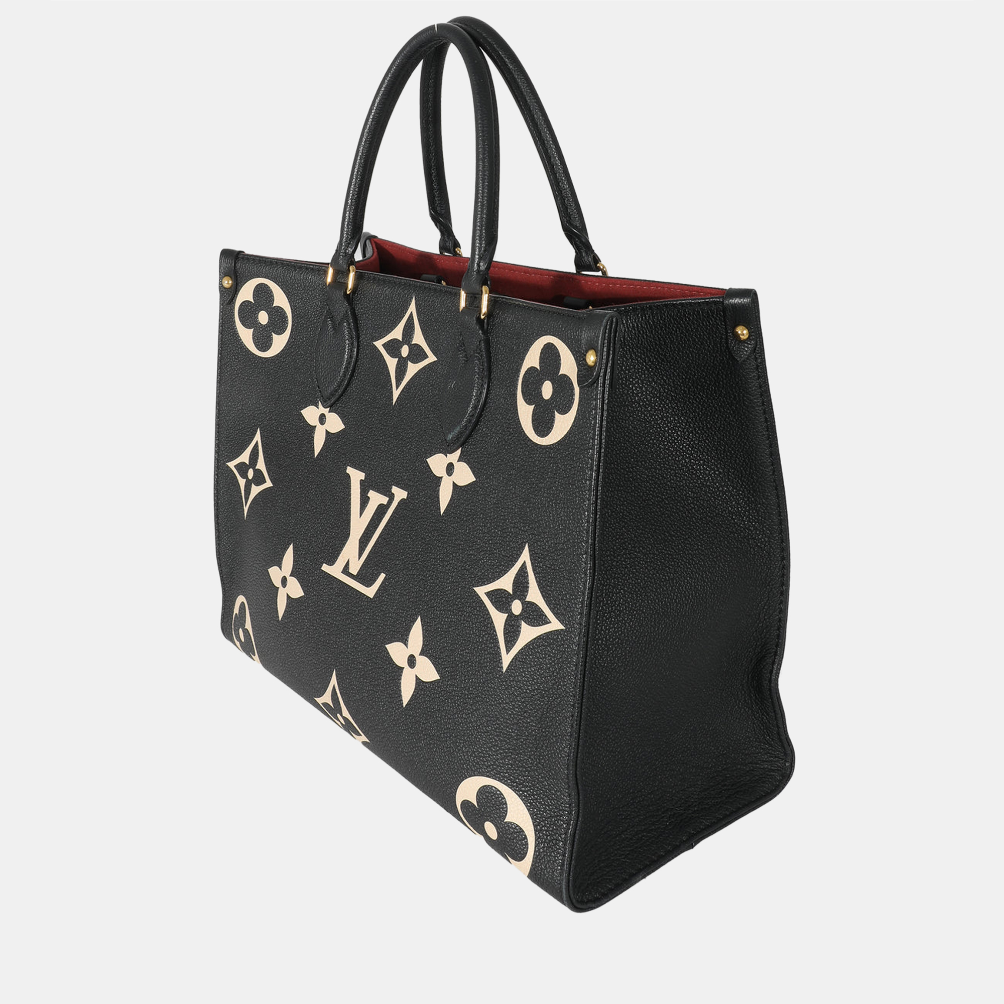 

Louis Vuitton Black Monogram Giant Empreinte Leather OnTheGo MM Tote Bag