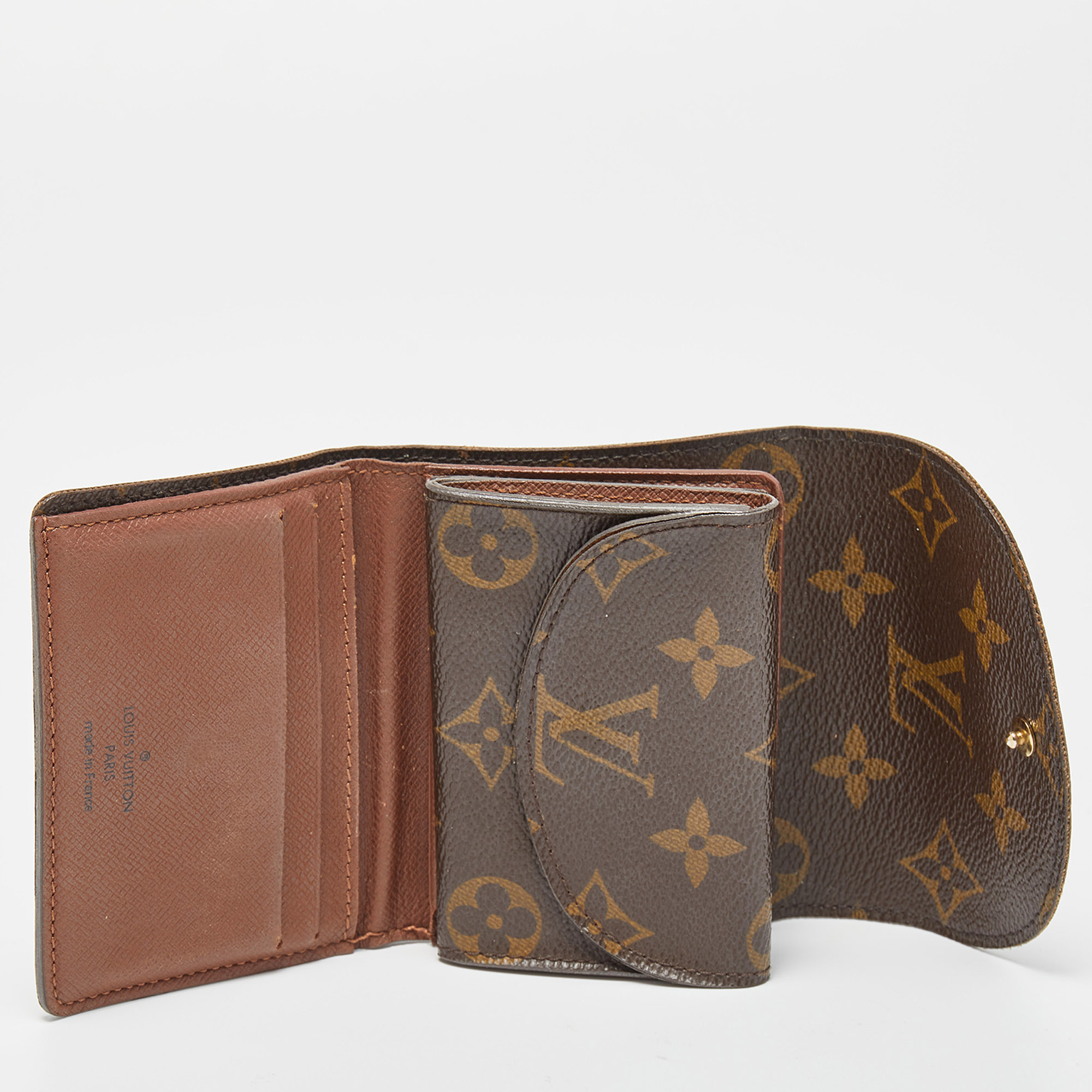 

Louis Vuitton Monogram Canvas Helene Wallet, Brown