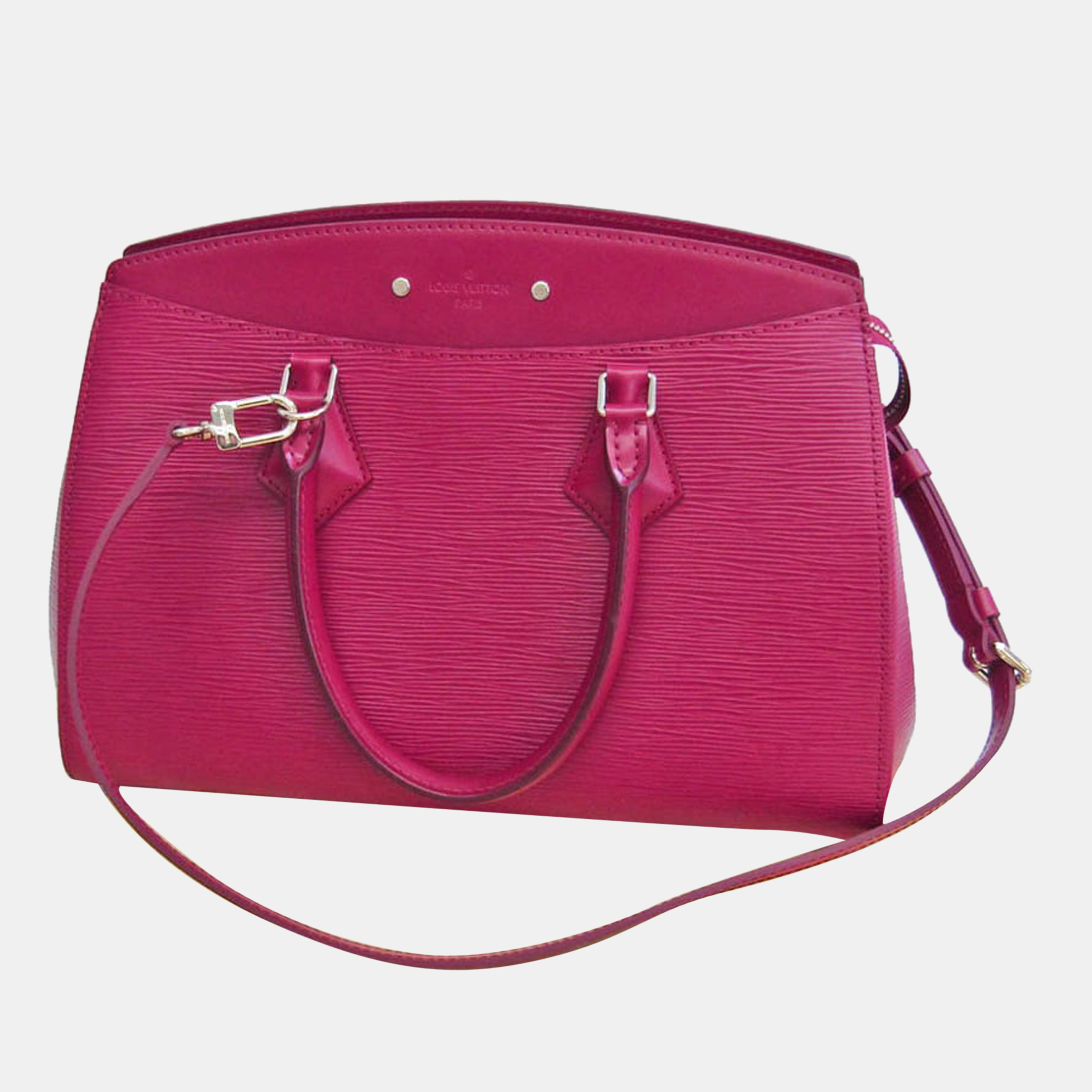 

Louis Vuitton Pink Leather Soufflot MM Satchel