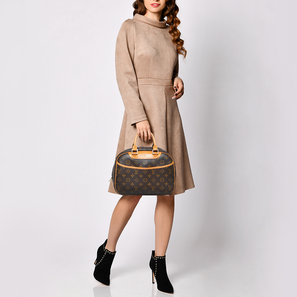 

Louis Vuitton Monogram Canvas Trouville Bag, Brown