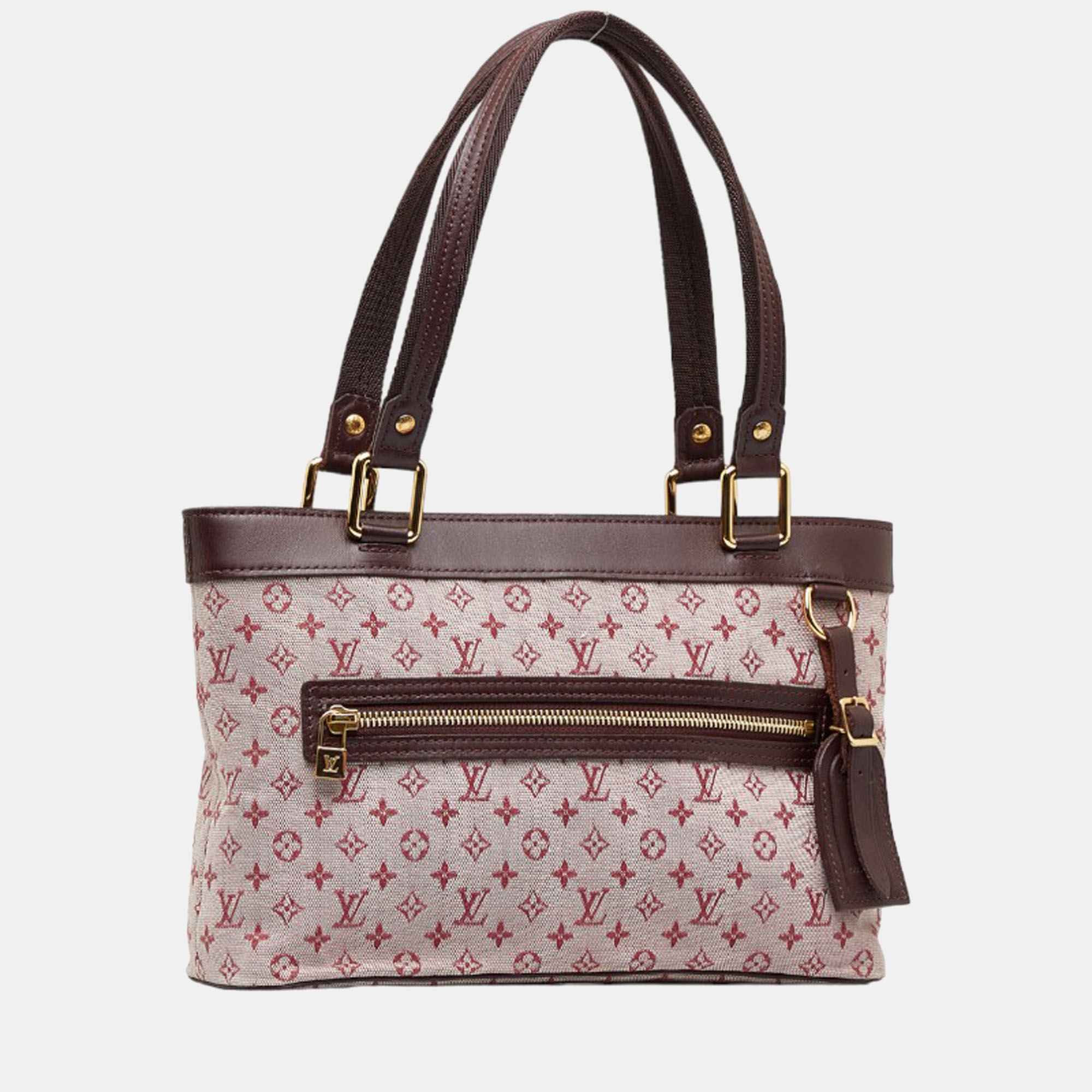 

Louis Vuitton Pink Monogram Mini Lin Canvas Lucille PM Tote Bag