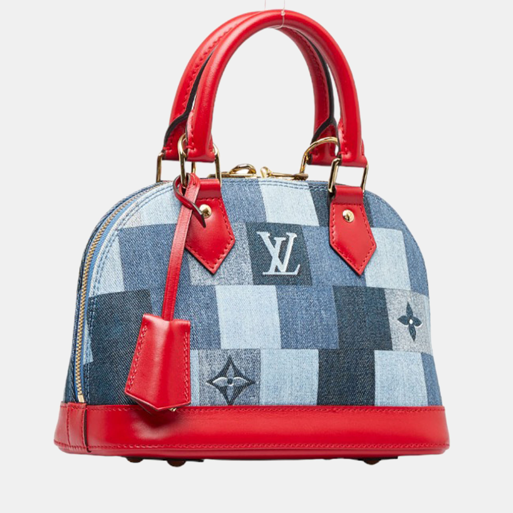 

Louis Vuitton Blue Denim Damier Monogram Patchwork Alma BB Handbag