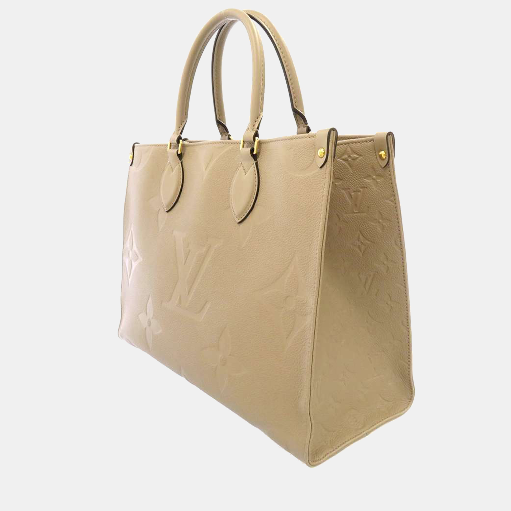 

Louis Vuitton Monogram Empreinte Leather Onthego Size MM, Beige