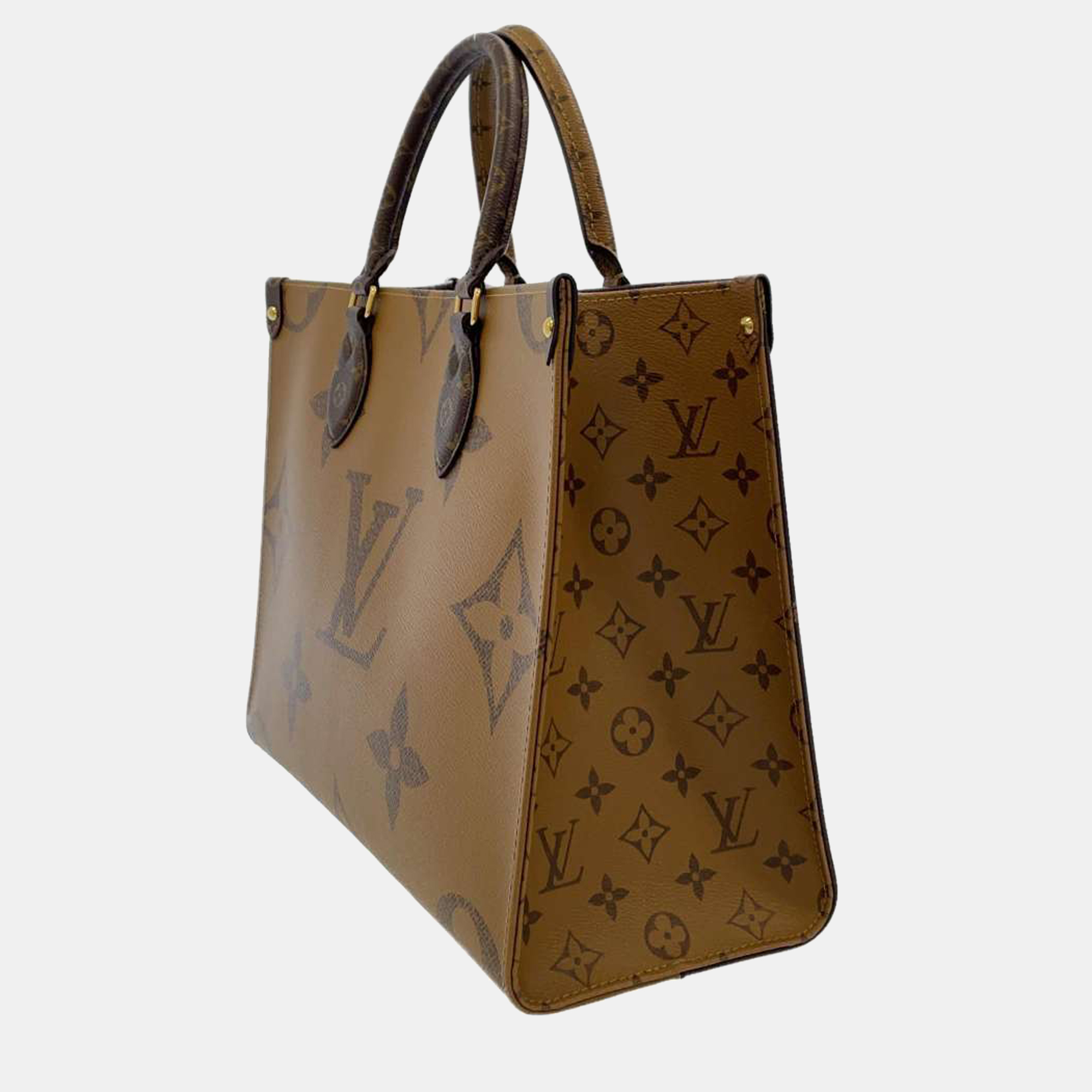 

Louis Vuitton Brown Canvas Monogram Onthego MM Tote Bag