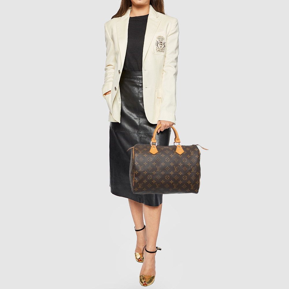 

Louis Vuitton Monogram Canvas Speedy 30 Bag, Brown