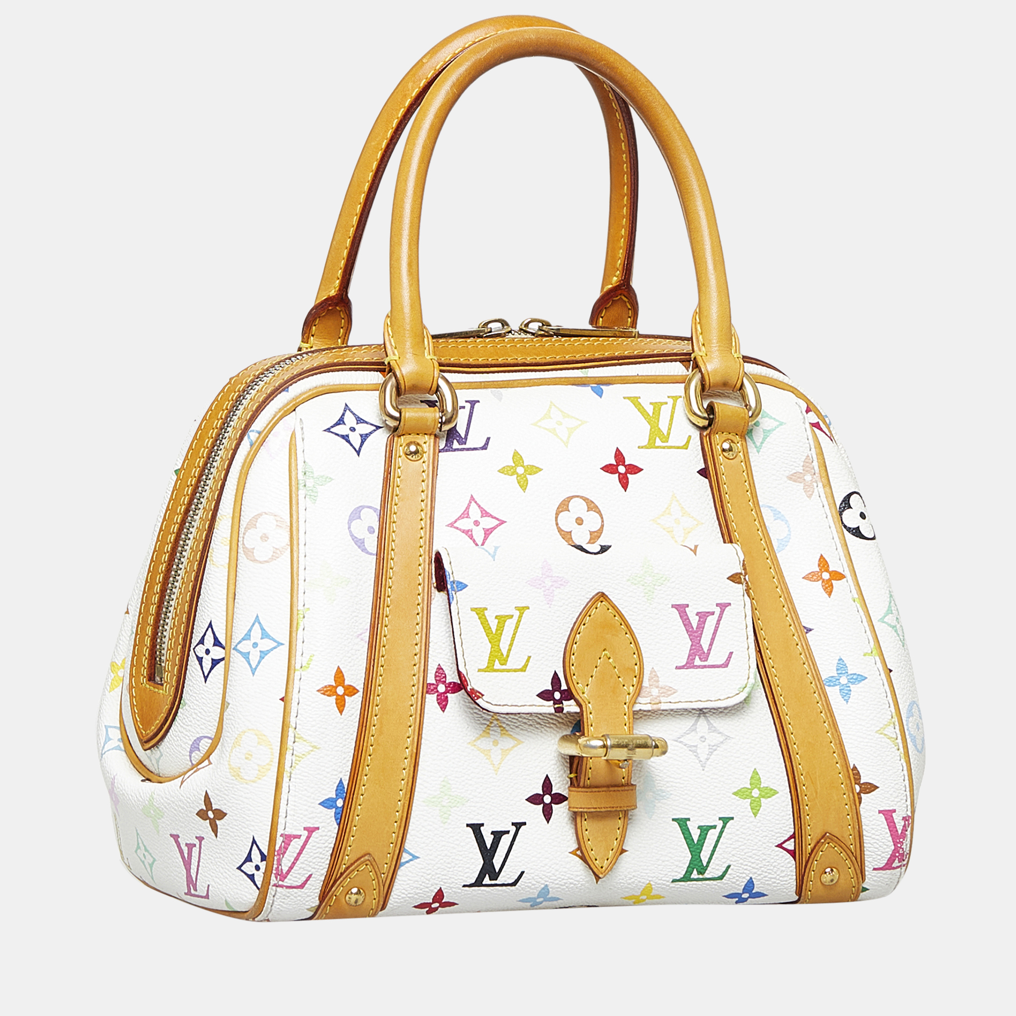 

Louis Vuitton White Monogram Multicolore Priscilla