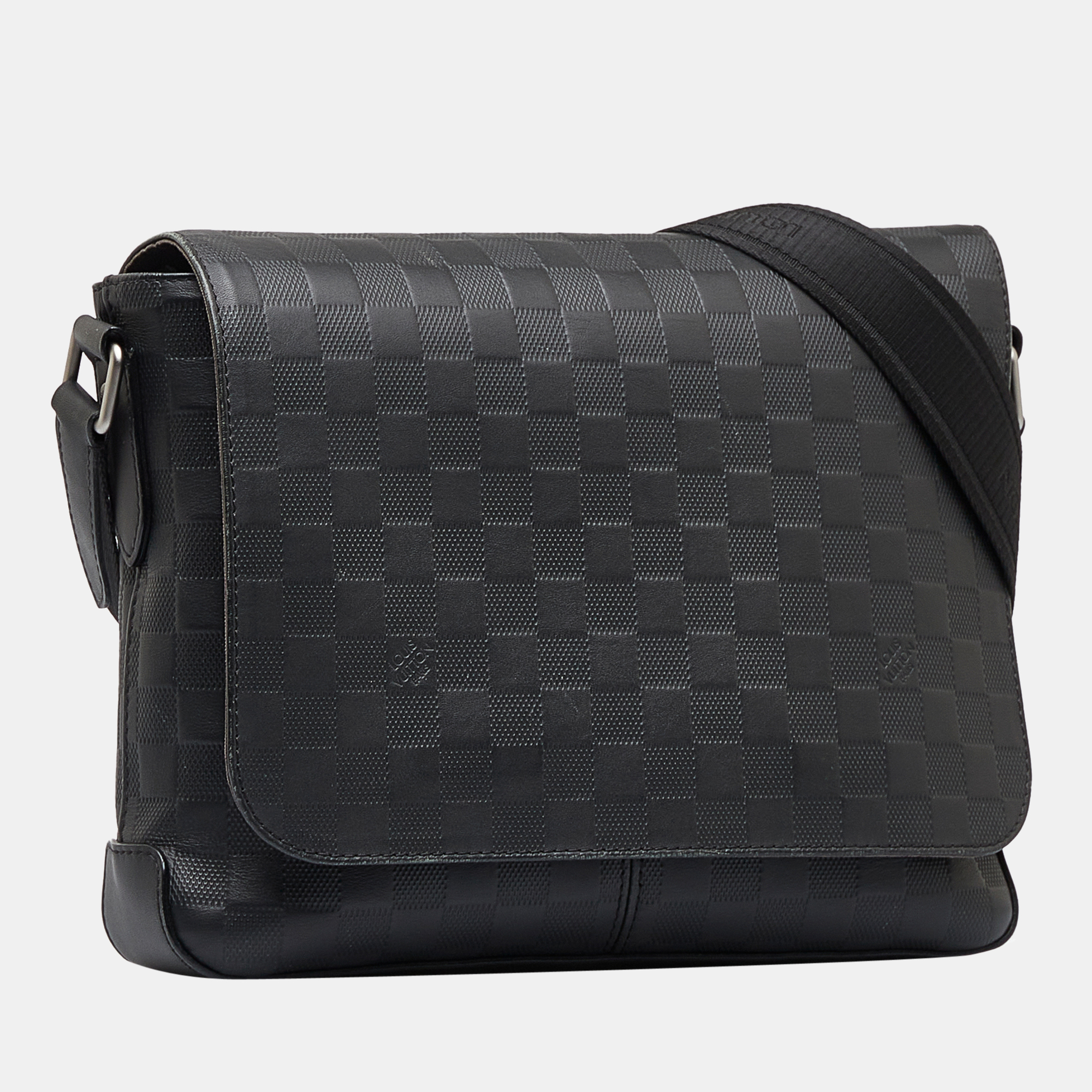 

Louis Vuitton Black Damier Infini District PM