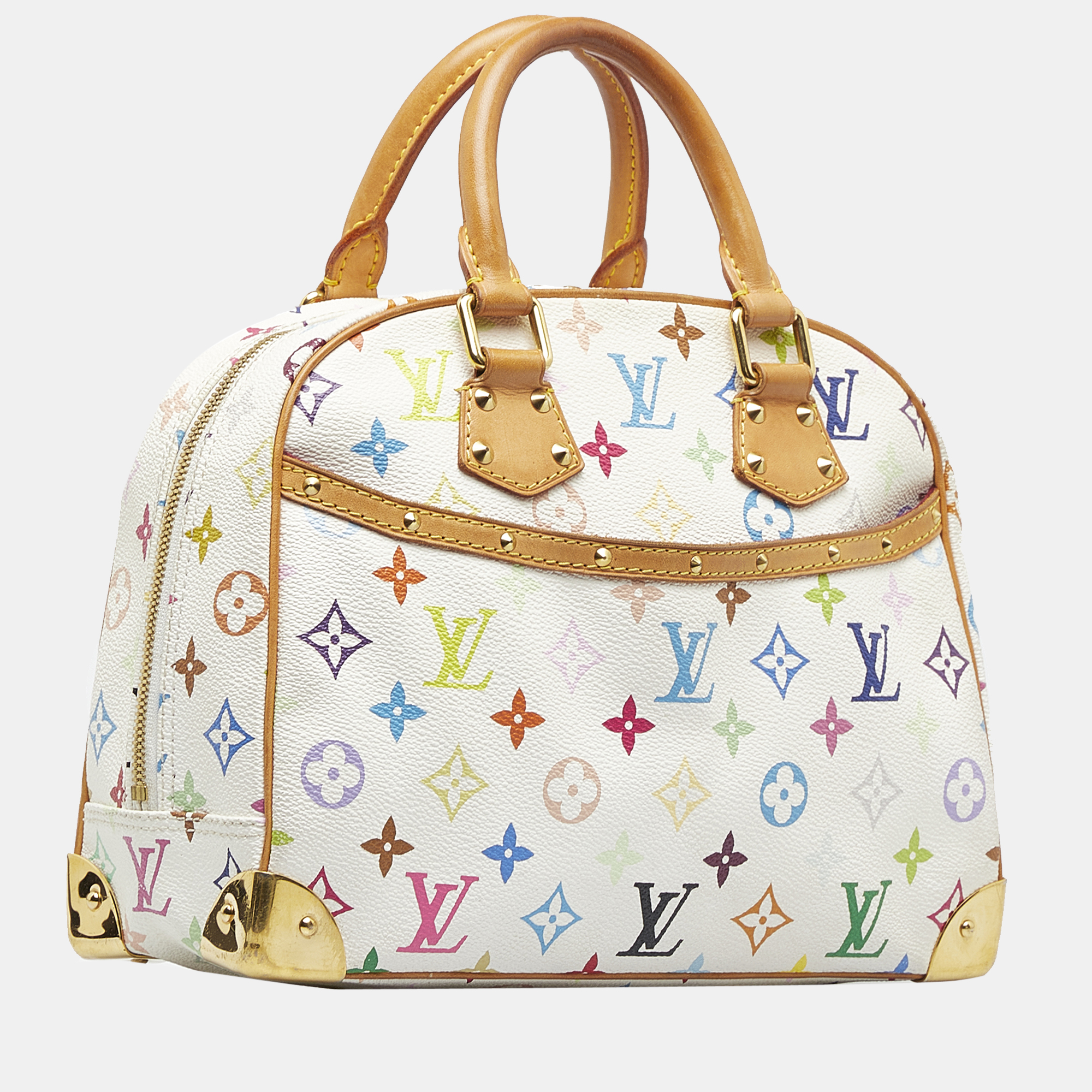 

Louis Vuitton White Monogram Multicolore Trouville, Multicolor