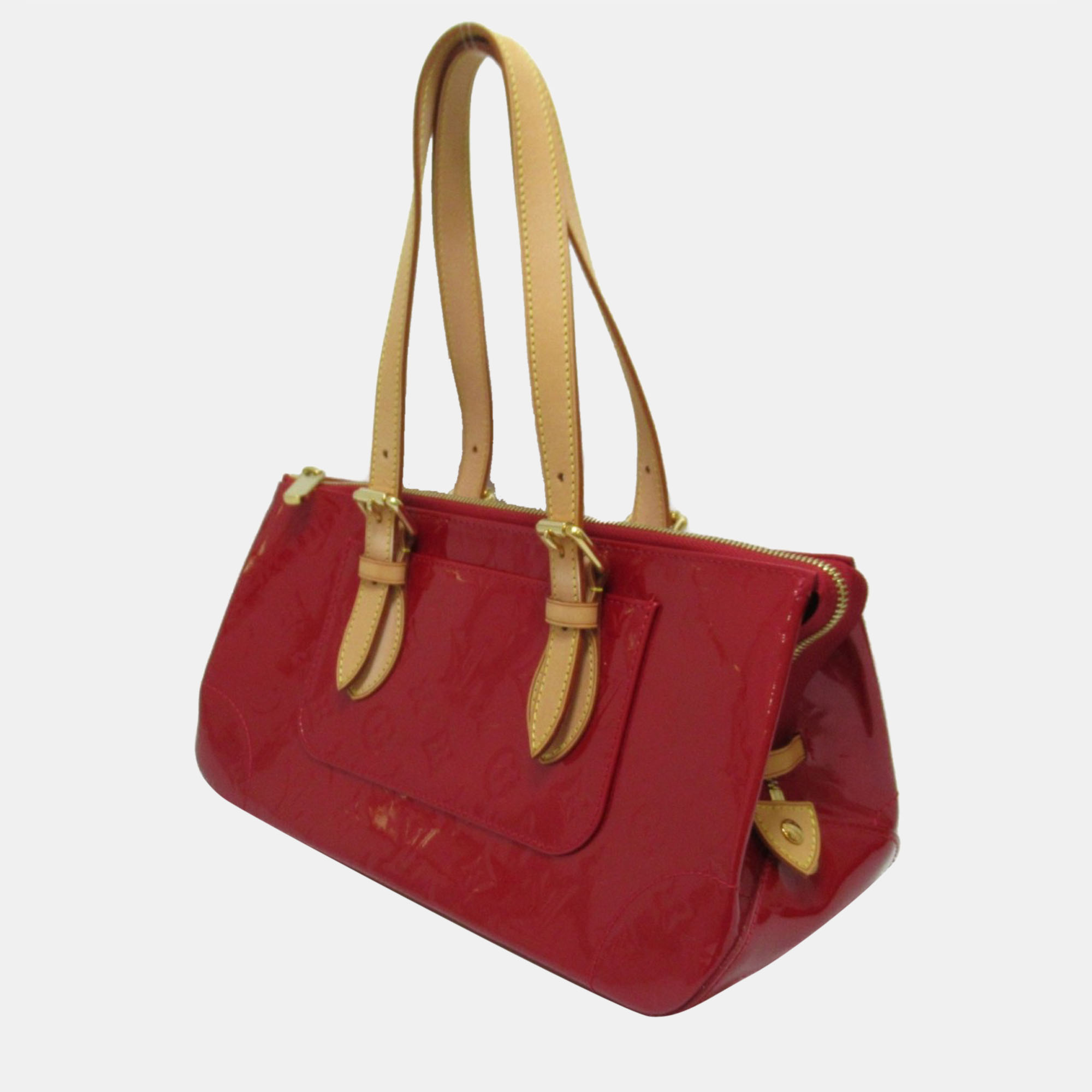 

Louis Vuitton Red Monogram Vernis Rosewood Avenue Shoulder Bag