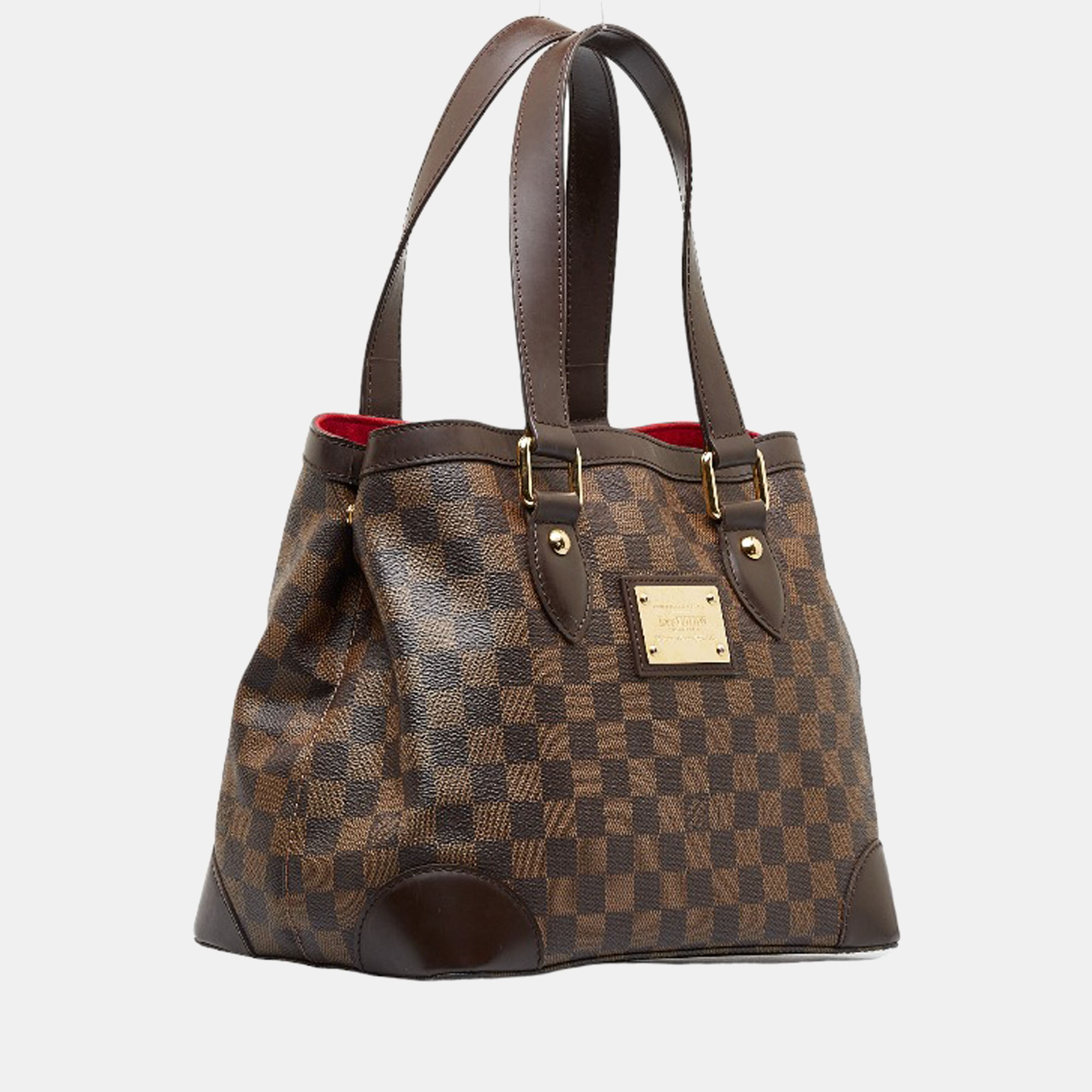 

Louis Vuitton Brown Canvas Damier Ebene Hampstead MM Handbag