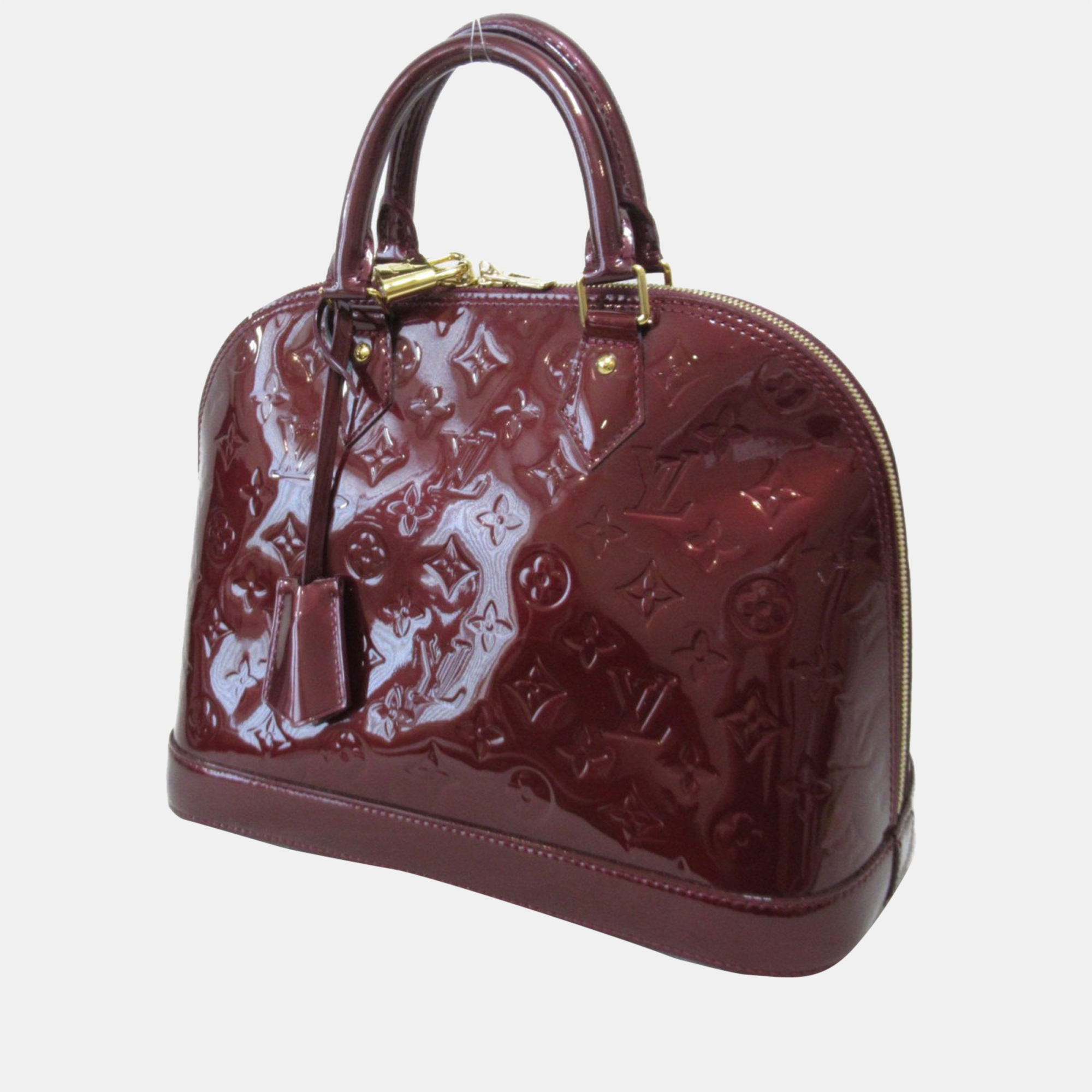 

Louis Vuitton Red Monogram Vernis Alma PM Handbag
