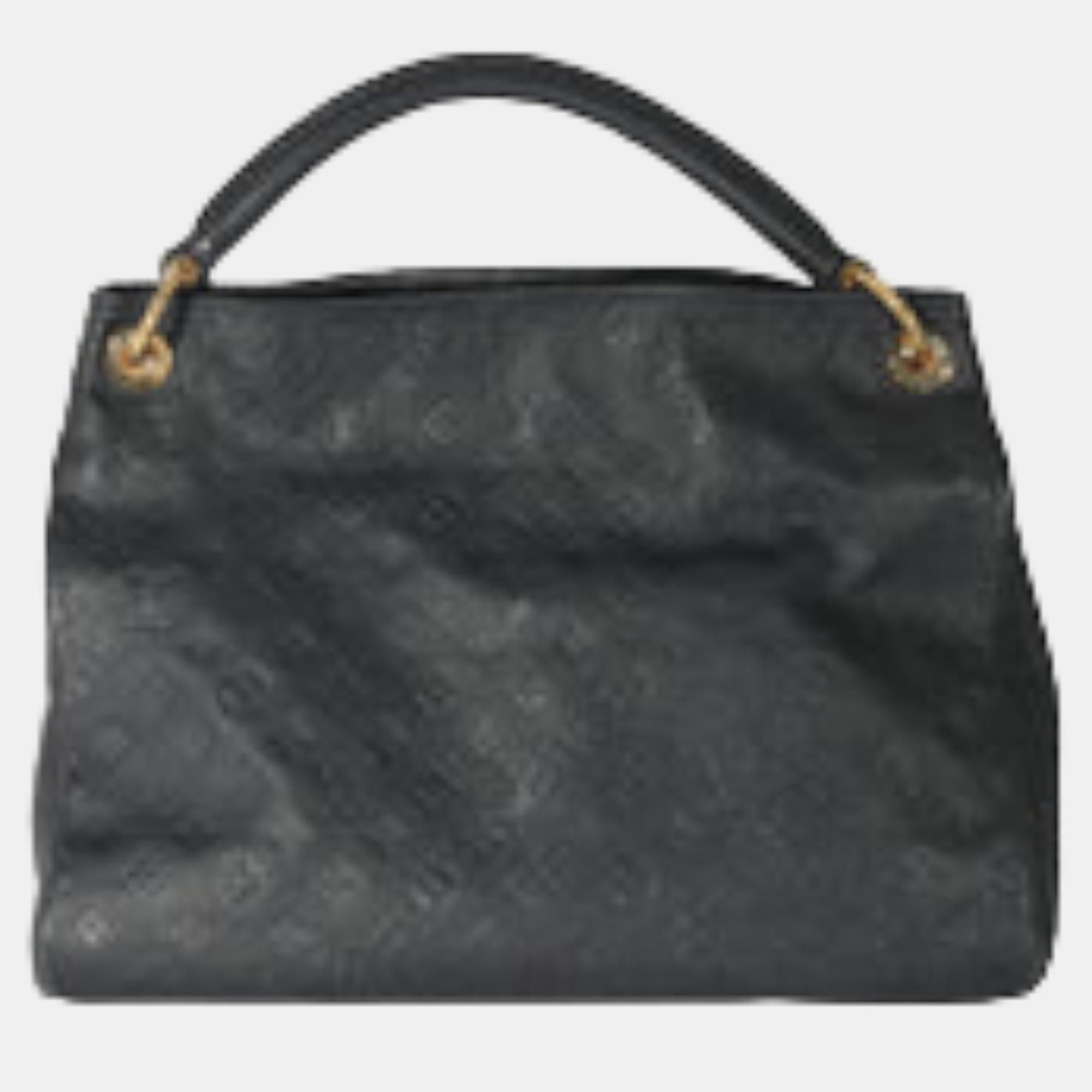 

Louis Vuitton Black Monogram Empreinte Leather Artsy MM Shoulder Bag