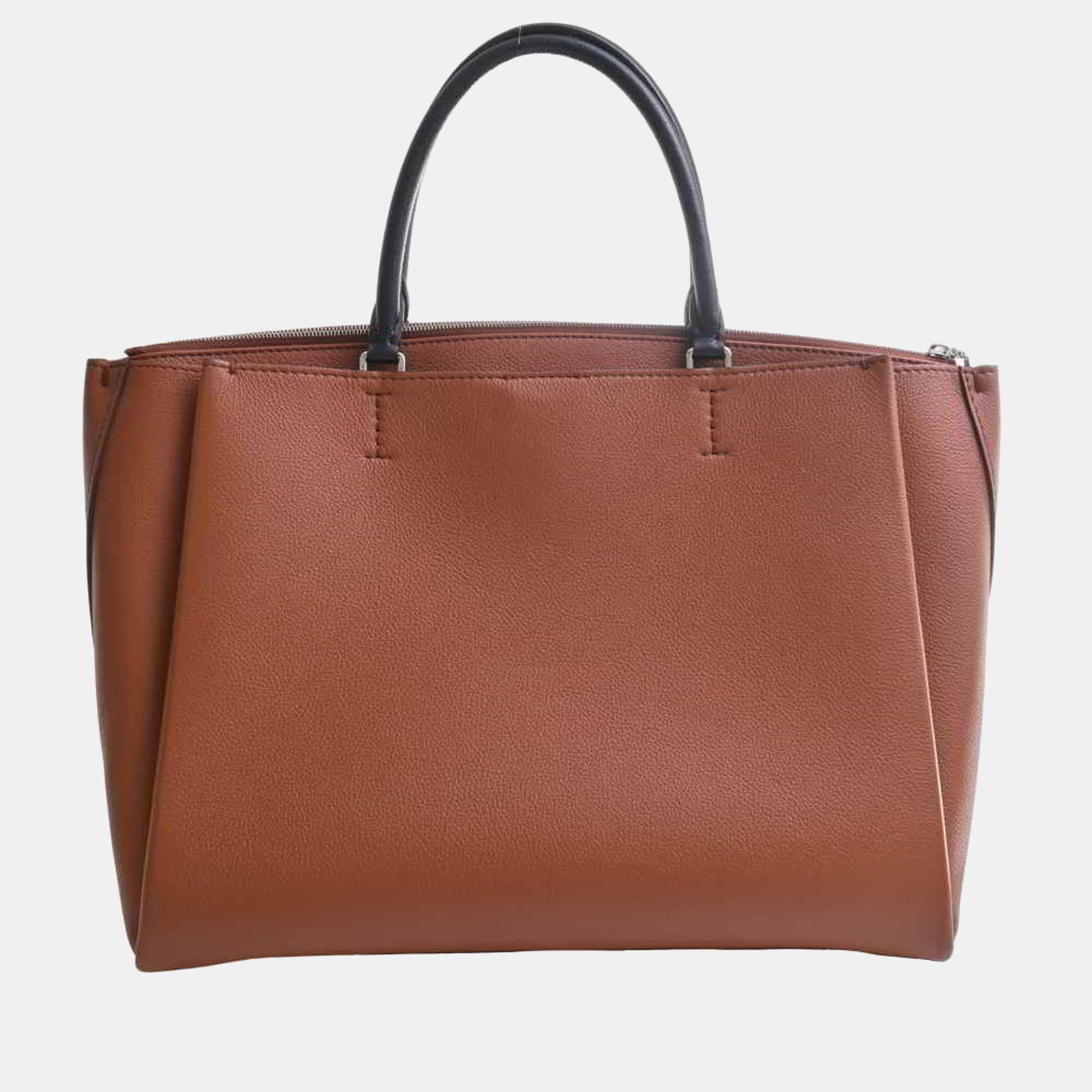 

Louis Vuitton Brown Leather Lockmeto Tote Bag