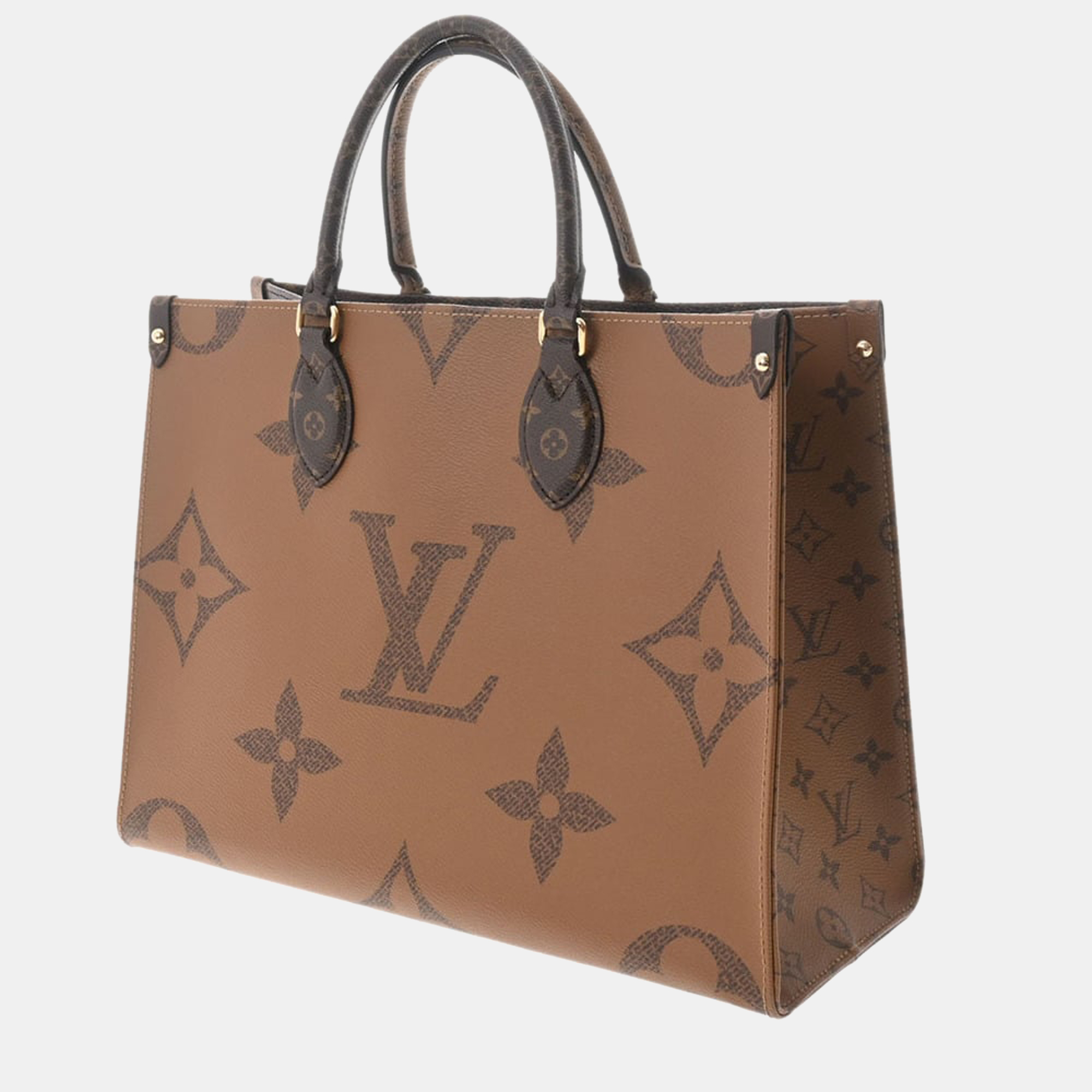 

Louis Vuitton Brown Monogram Giant Reverse Canvas Onthego MM Tote Bag