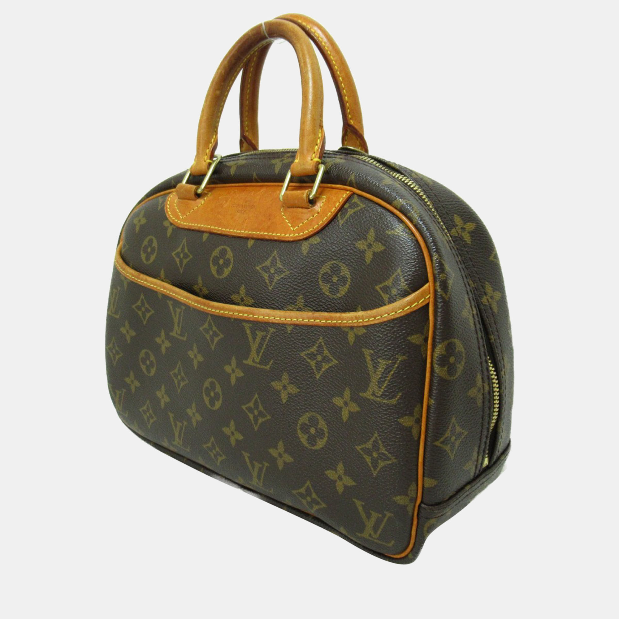 

Louis Vuitton Brown Canvas Monogram Trouville Satchel Bag