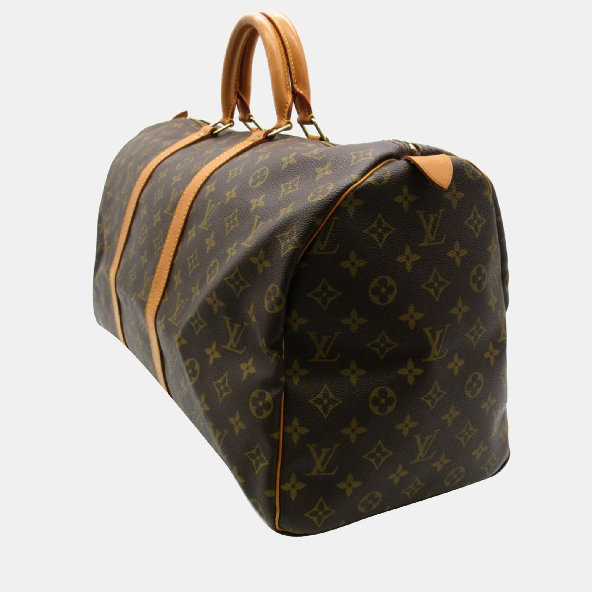 

Louis Vuitton Brown Canvas Monogram Keepall 50 Duffel Bag