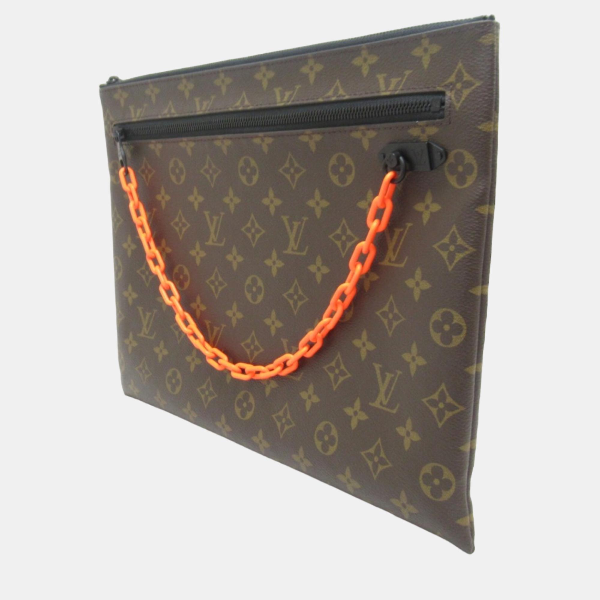 

Louis Vuitton Brown Canvas Monogram Solar Ray Clutch Bag