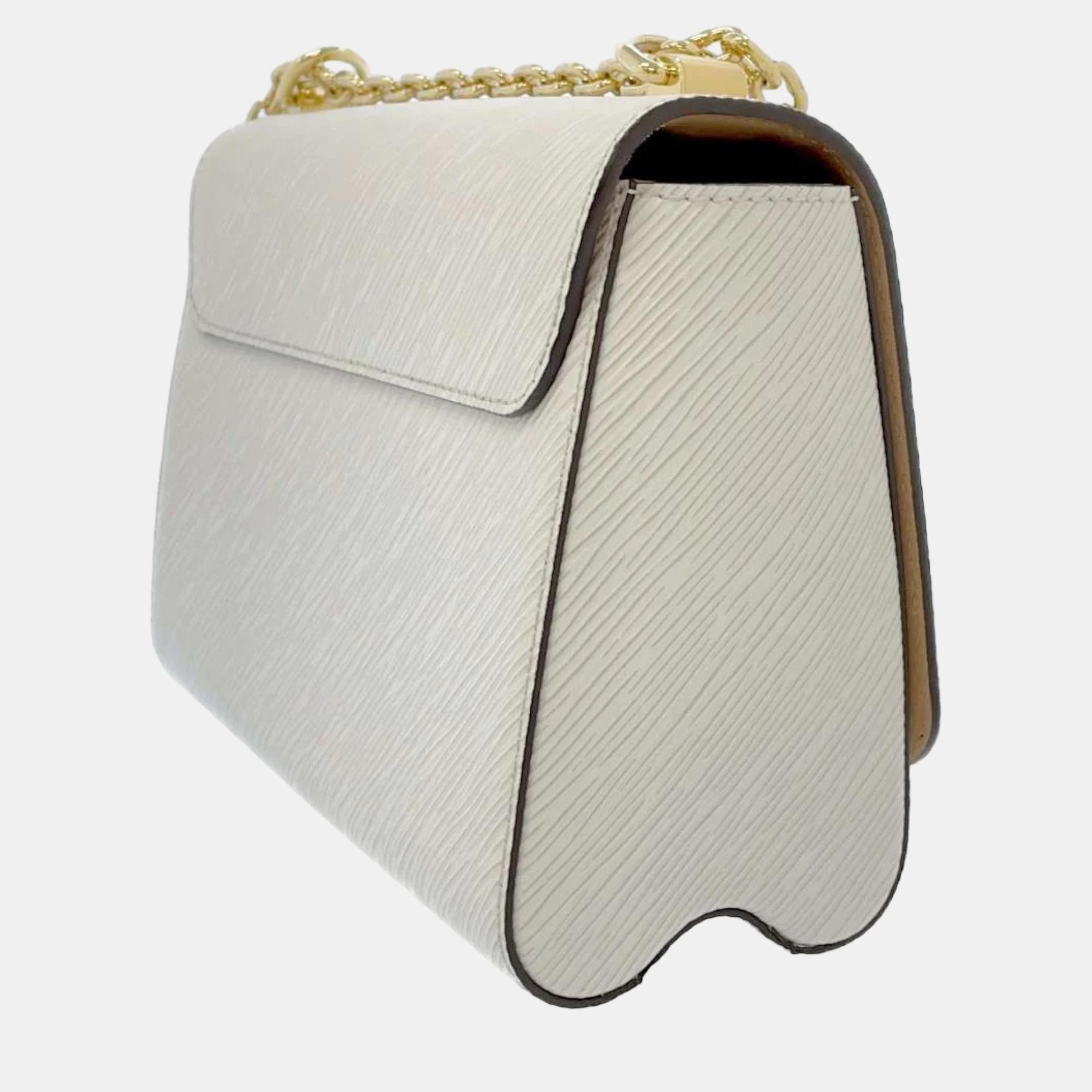 

Louis Vuitton White Epi Leather Twist MM bag