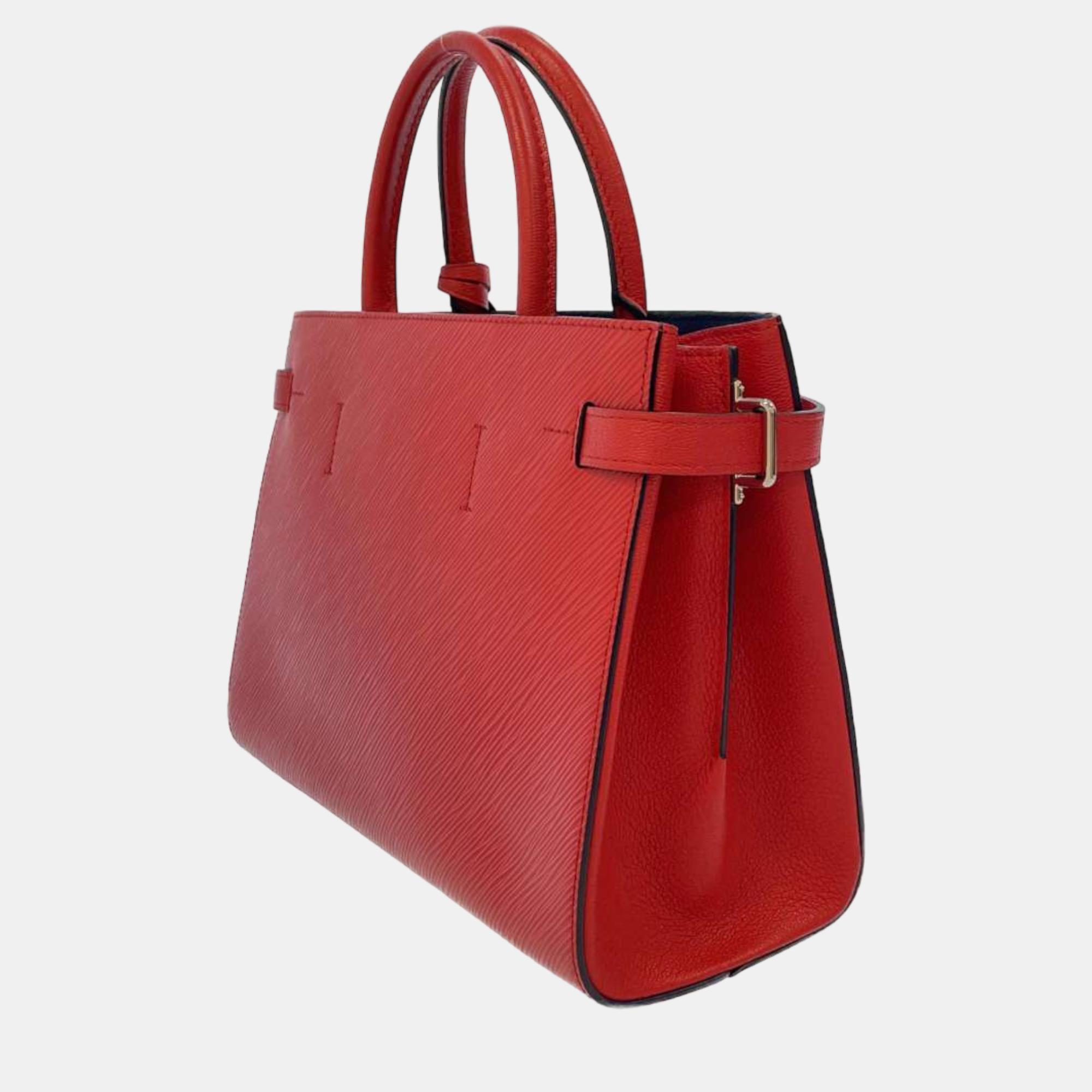 

Louis Vuitton Red Epi Leather Twist tote Bag