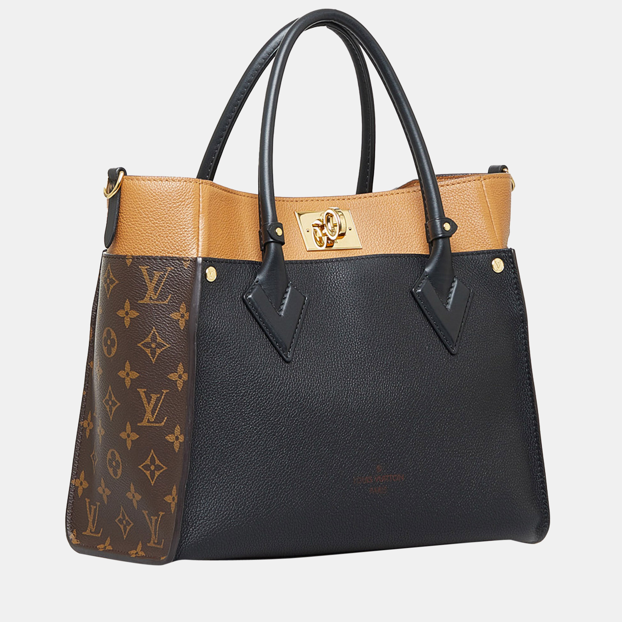 

Louis Vuitton Black,Brown Monogram On My Side MM