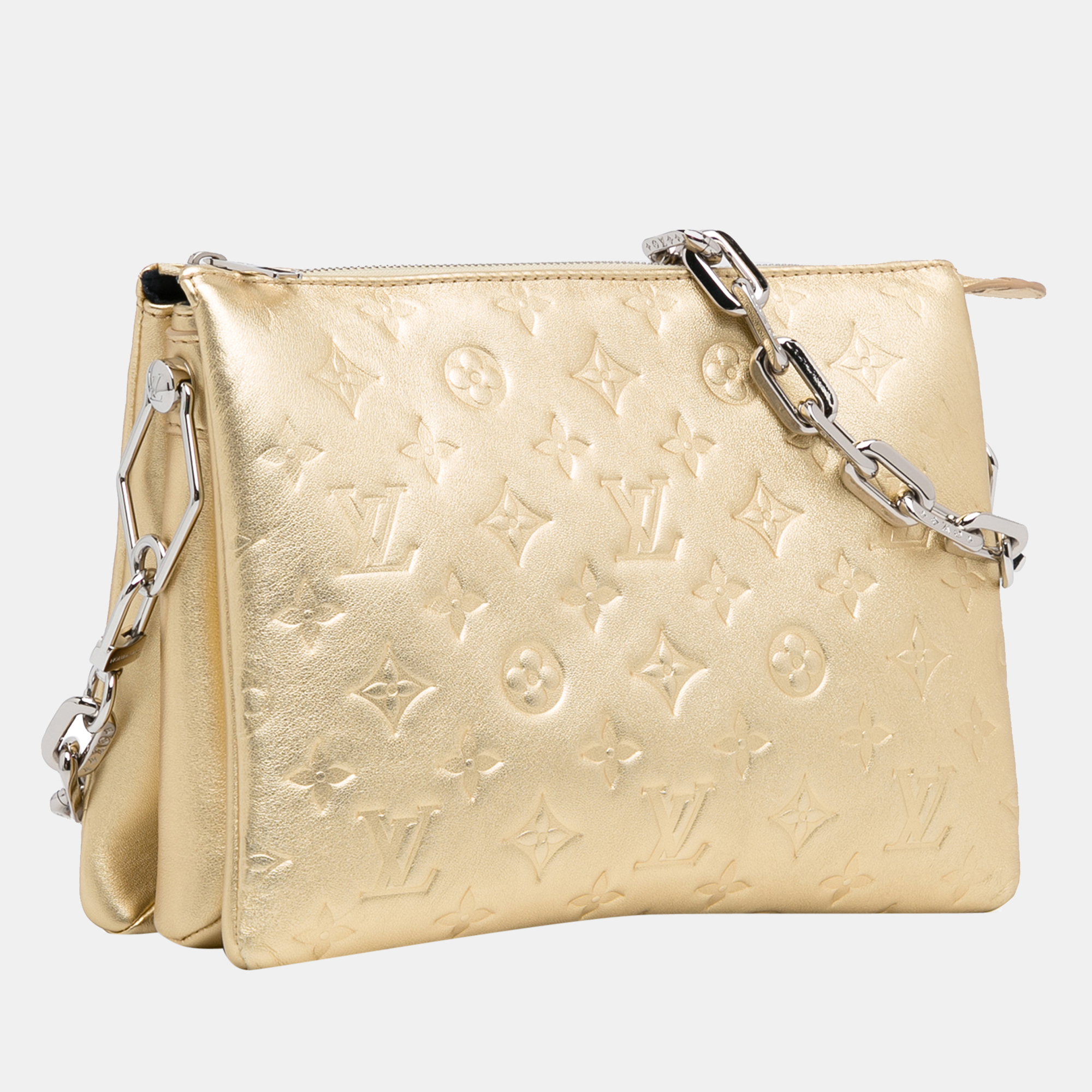 

Louis Vuitton Gold Monogram Coussin PM