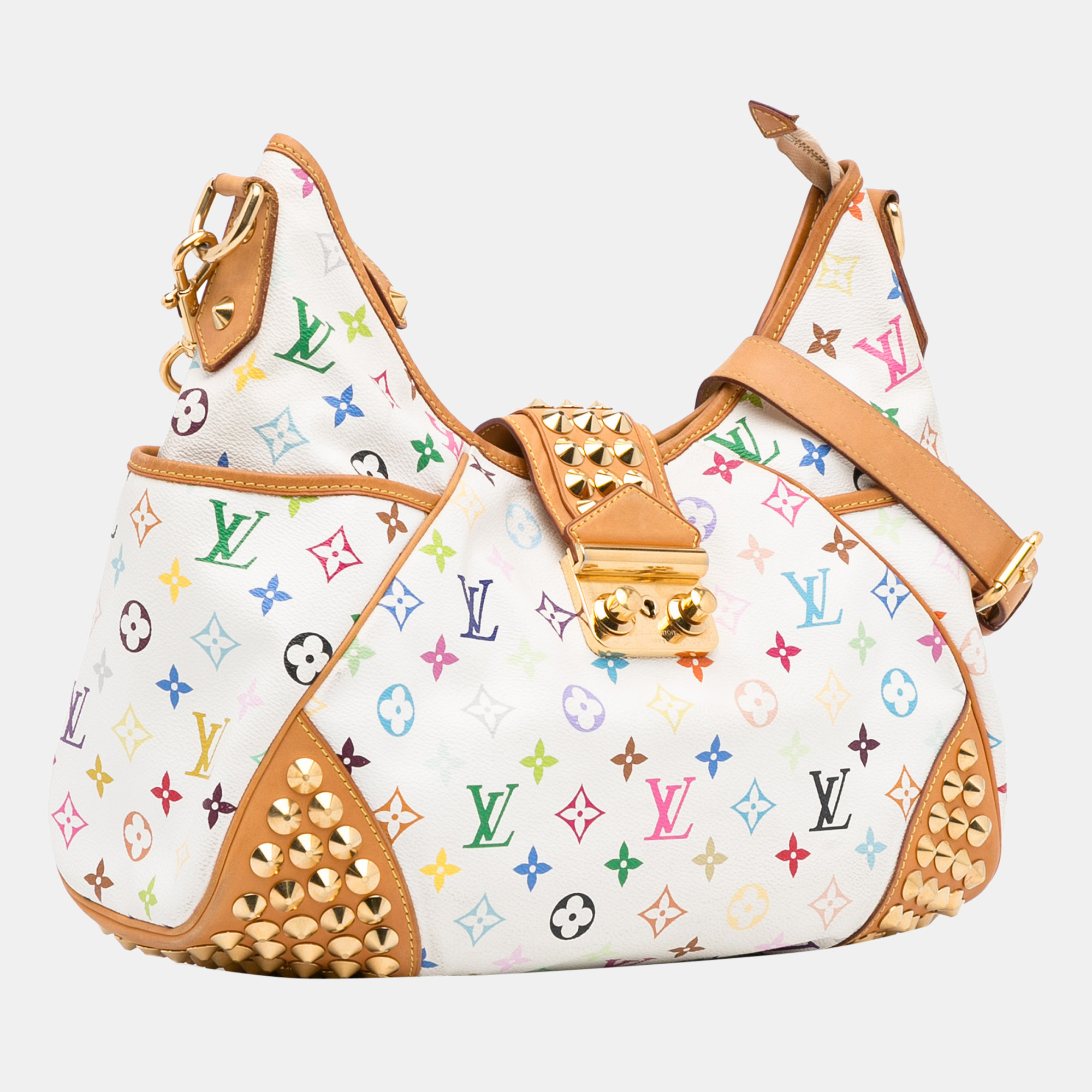 

Louis Vuitton Multicolor/White Monogram Multicolore Chrissie MM