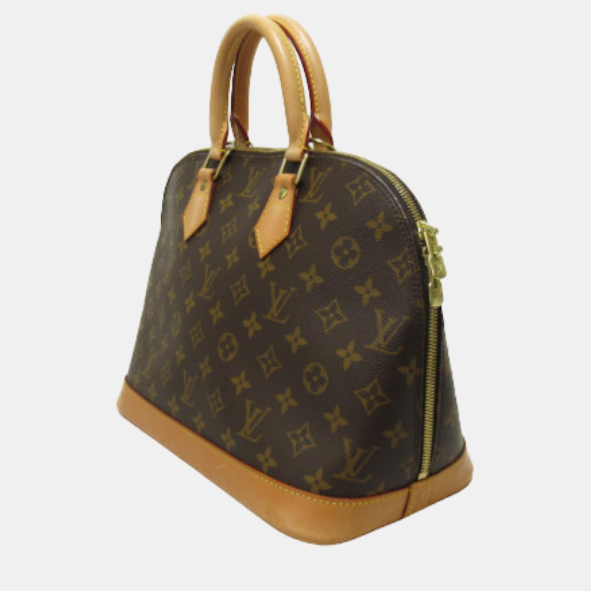 

Louis Vuitton Brown Canvas Monogram Alma PM Handbag