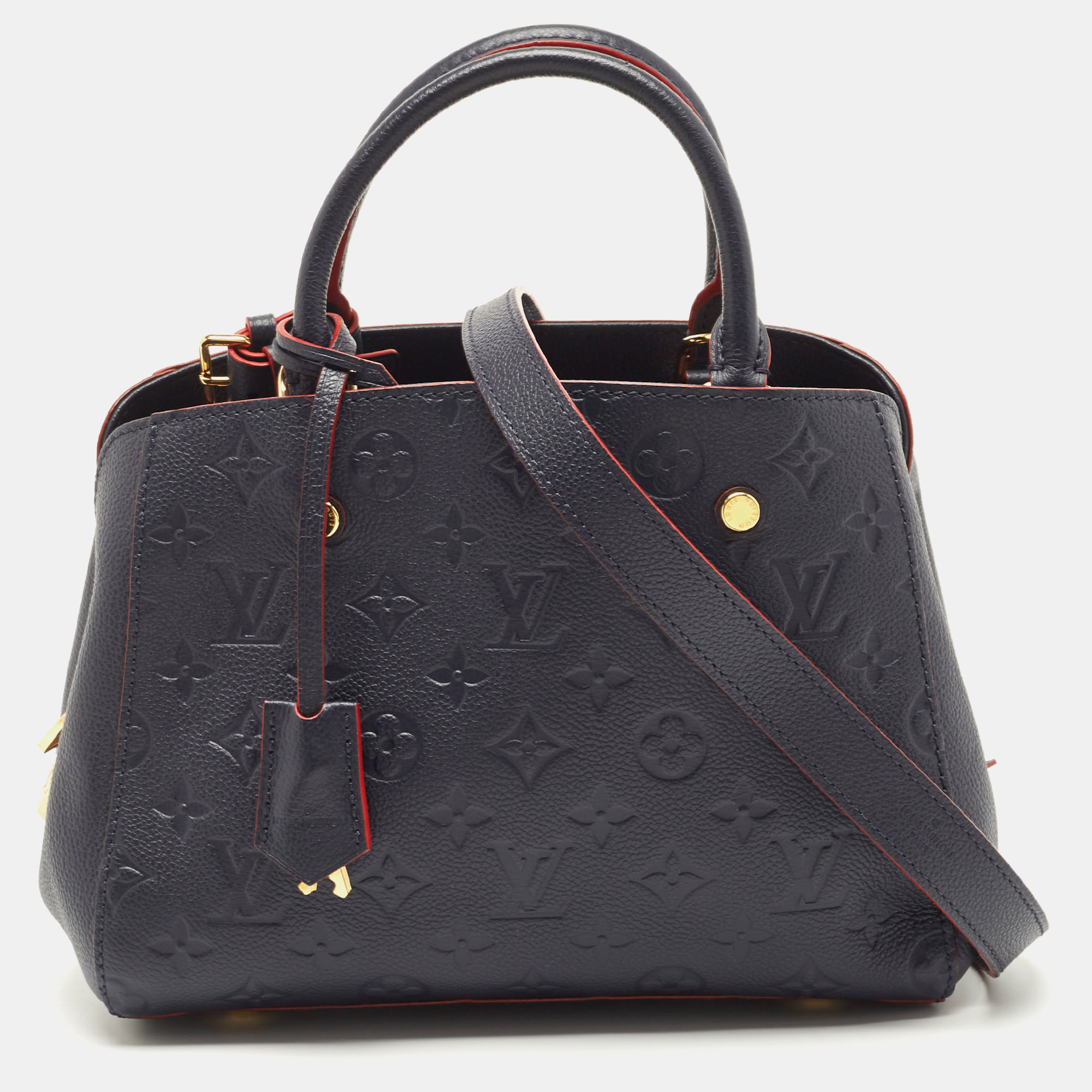 Pre-owned Louis Vuitton Celeste Monogram Empreinte Leather